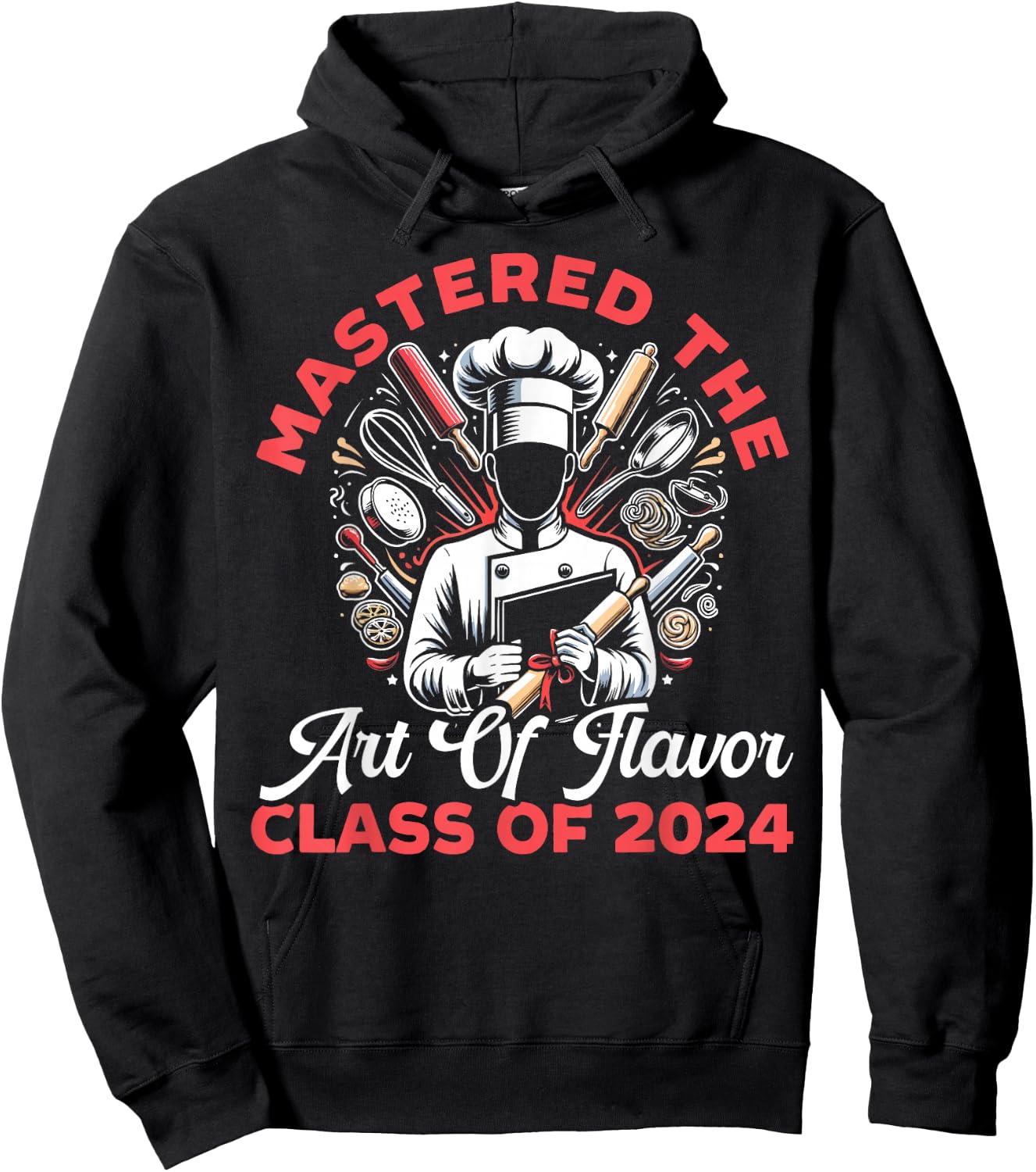 Chef Culinary Graduation Cooking Class Of 2024 Graduate Hoodie - Hoodie | Black