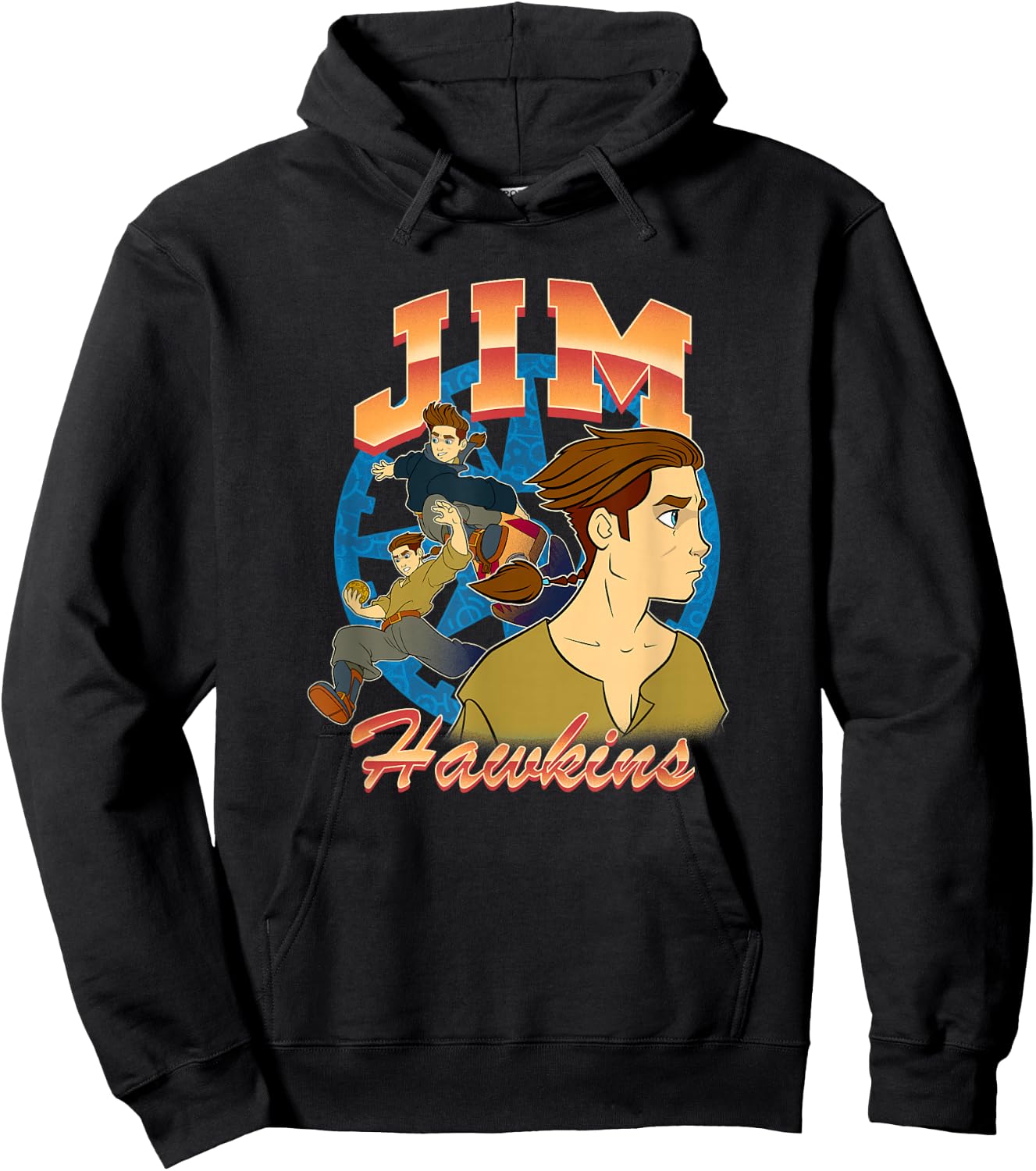 Disney Treasure Planet Jim Hawkins Retro Action Shots Hoodie - Hoodie | Black