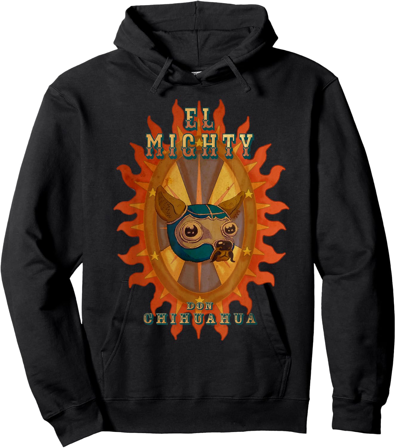 El Chihuahua Luchador Hoodie - Hoodie | Black