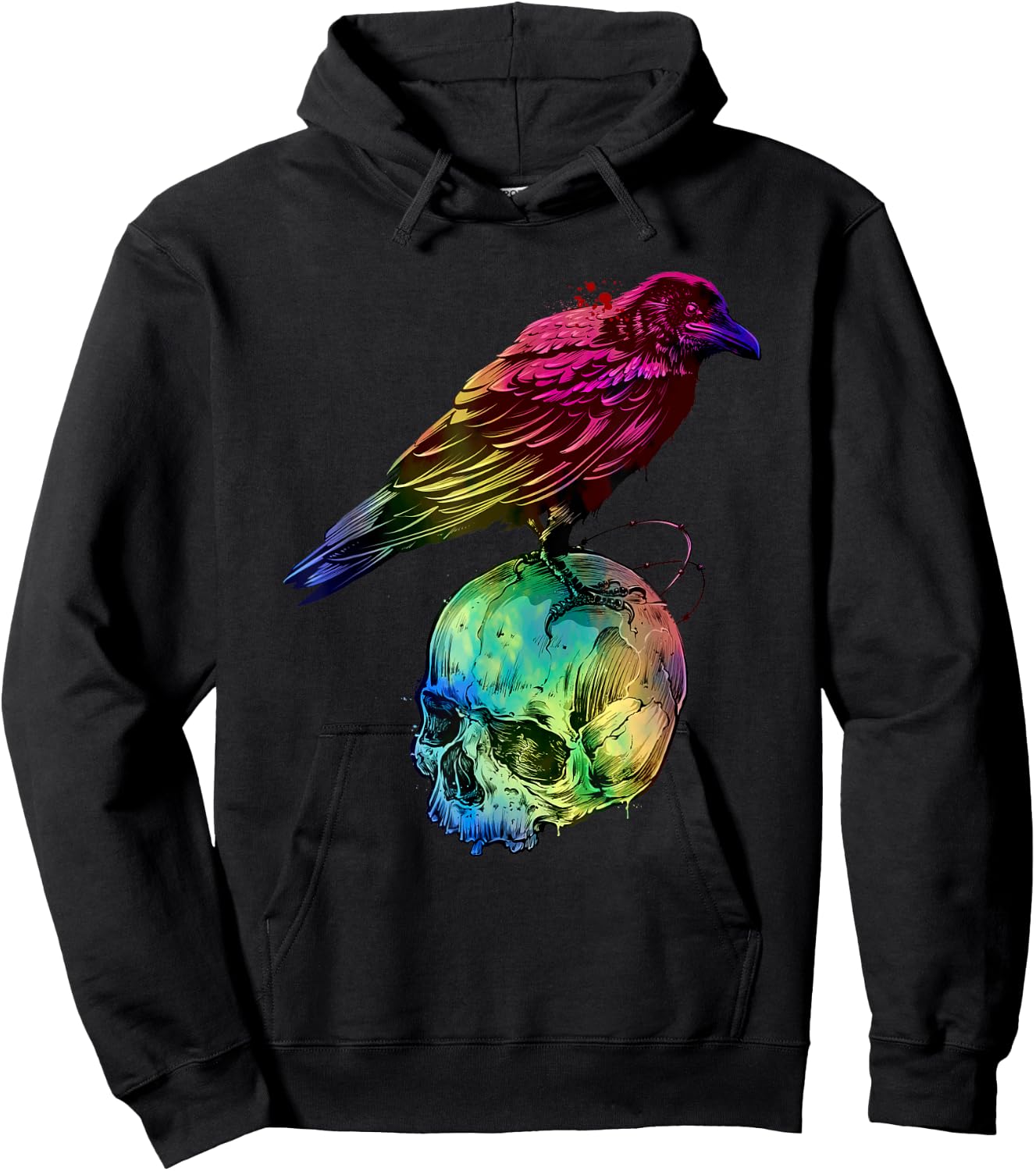 Skull Crow Hoodie - Hoodie | Black