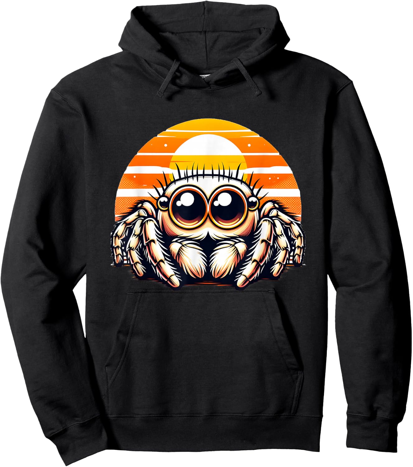 Sunset Jumping Spider Hoodie - Hoodie | Black