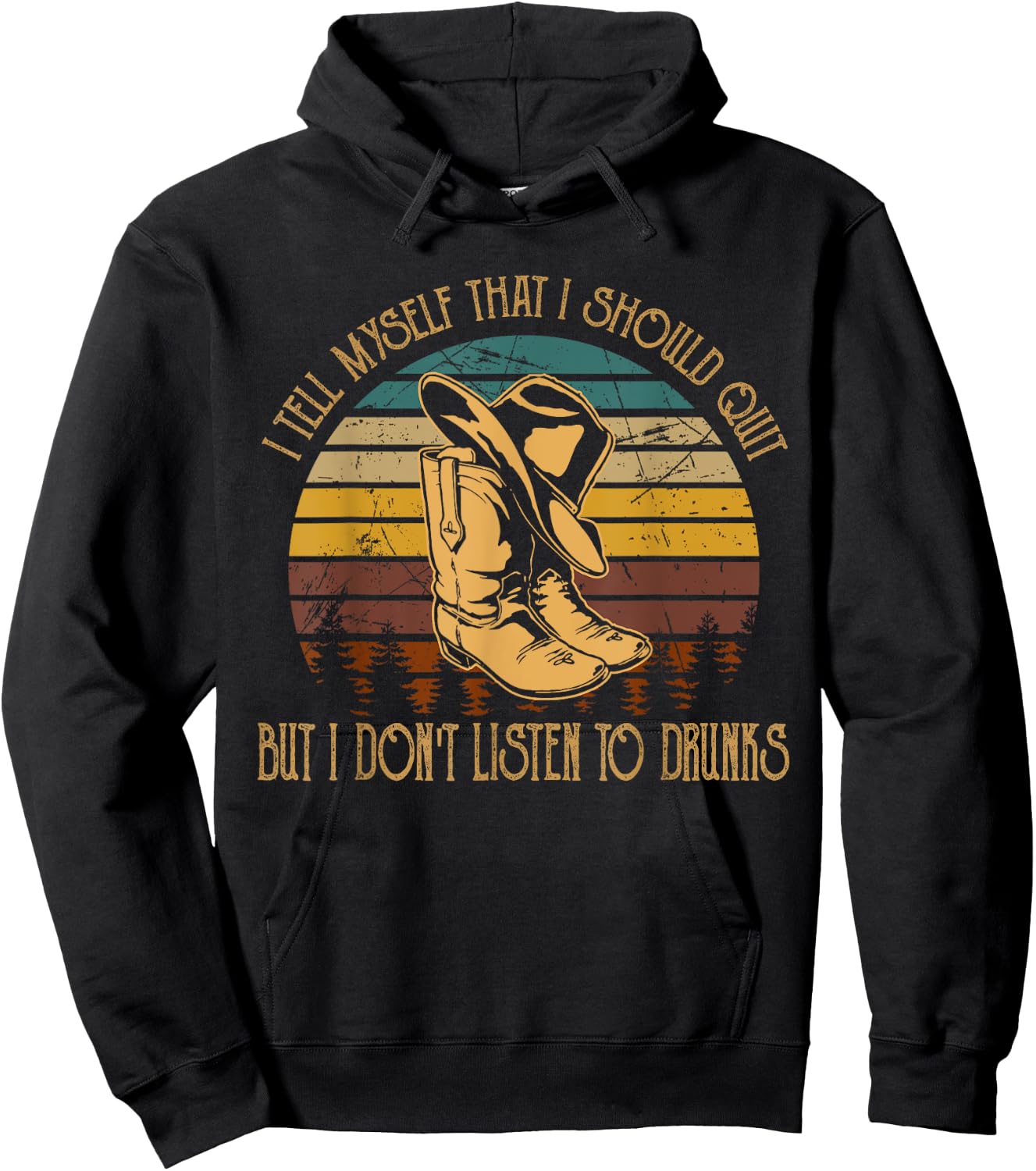 I Tell Myself That I Should Quit But I Do not...Drunks Hoodie - Hoodie | Black