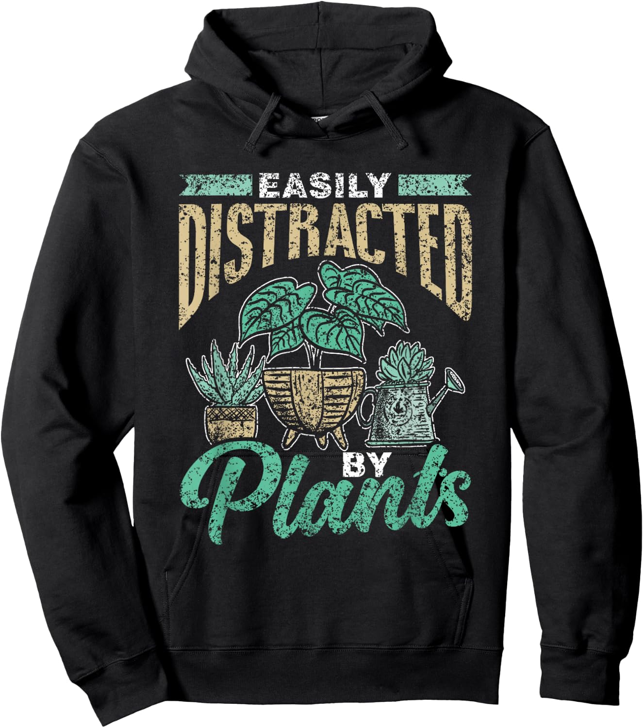 Easy to Distract by Plants Botanist Flowers Botanist Hoodie - Hoodie | Black