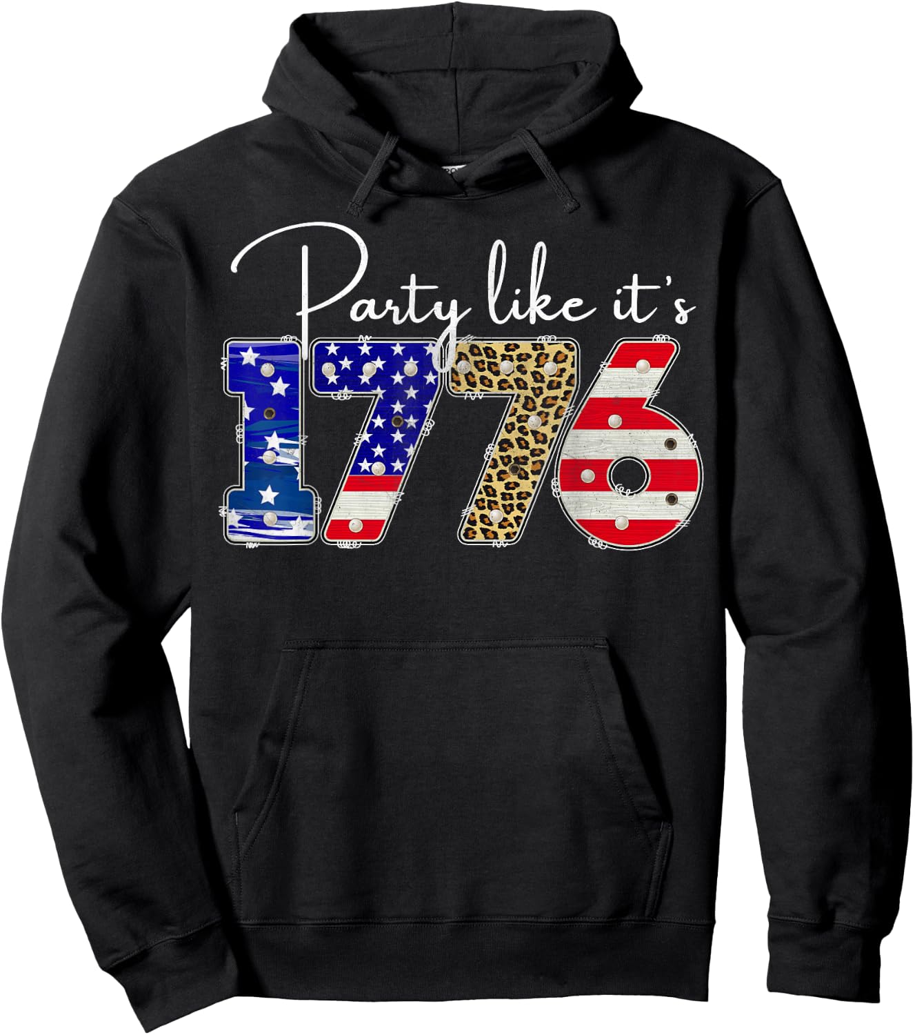 Party Like It Is 1776 Funny July 4th Party Like It Is 1776 Men Hoodie - Hoodie | Black