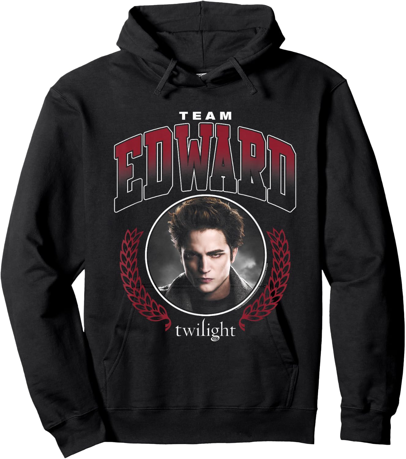 Twilight Team Edward Portrait Hoodie - Hoodie | Black
