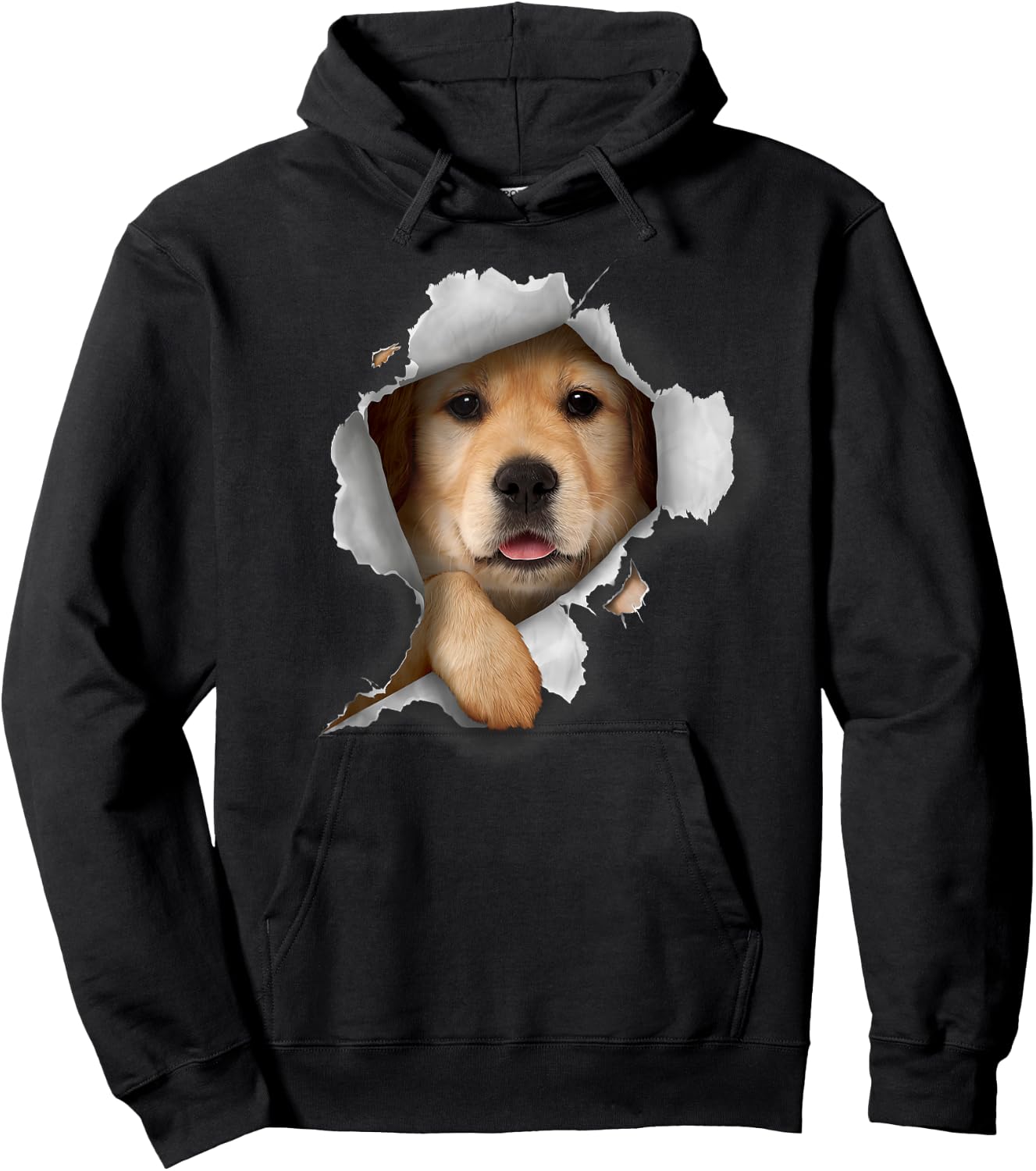 Golden Retriever Dog, Funny Dog Lover, Golden Retriever Men Women Kids Hoodie - Hoodie | Black
