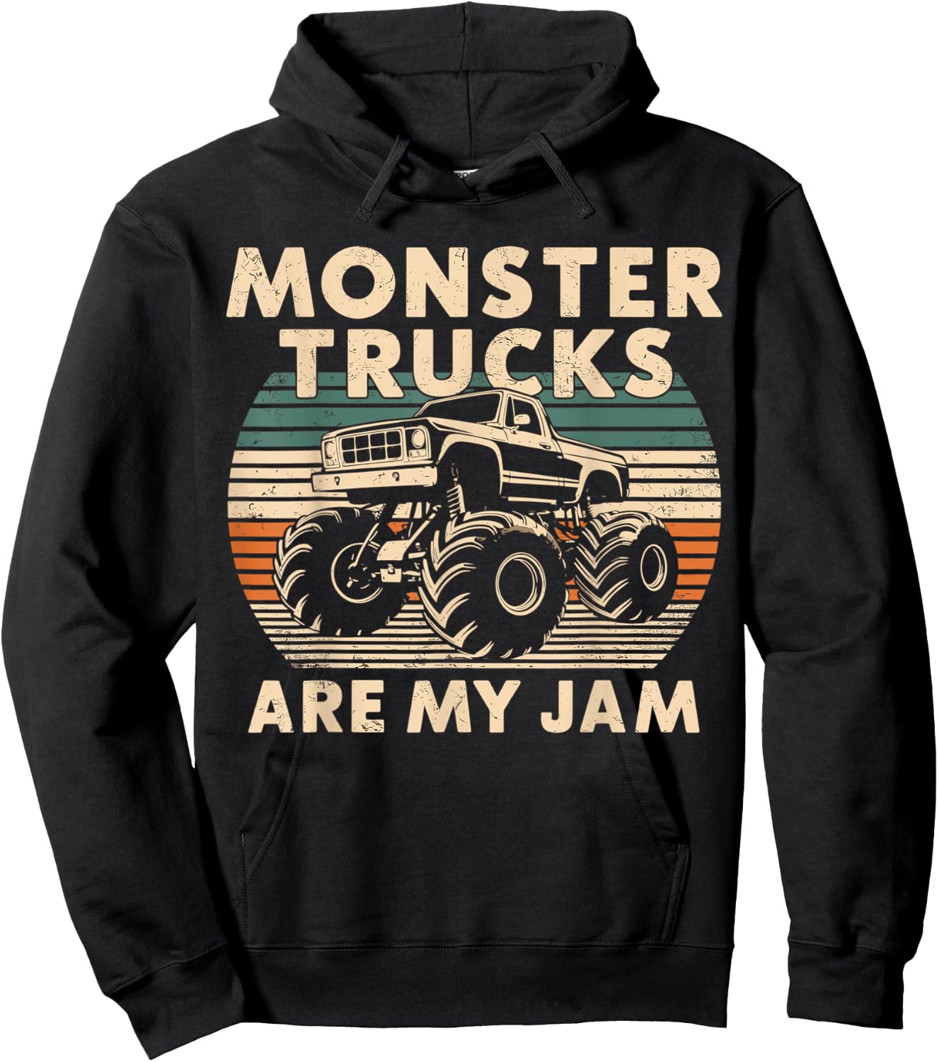 Monster Trucks are my Jam Hoodie - Hoodie | Black