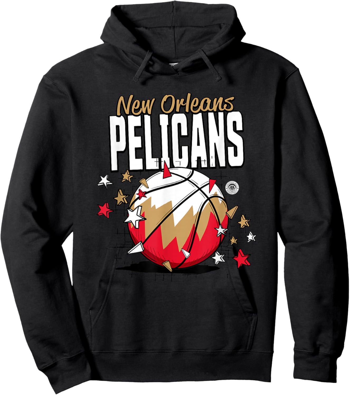 NBA New Orleans Pelicans Basketball Doodle Stars Hoodie - Hoodie | Black