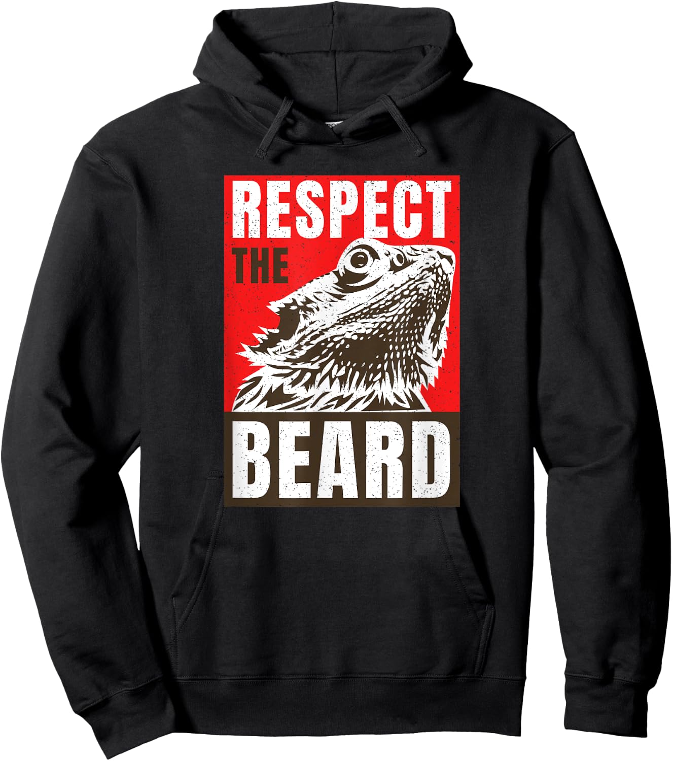 Respect The Bearded Dragon Bearded Dragon Daddy Lizard Hoodie - Hoodie | Black