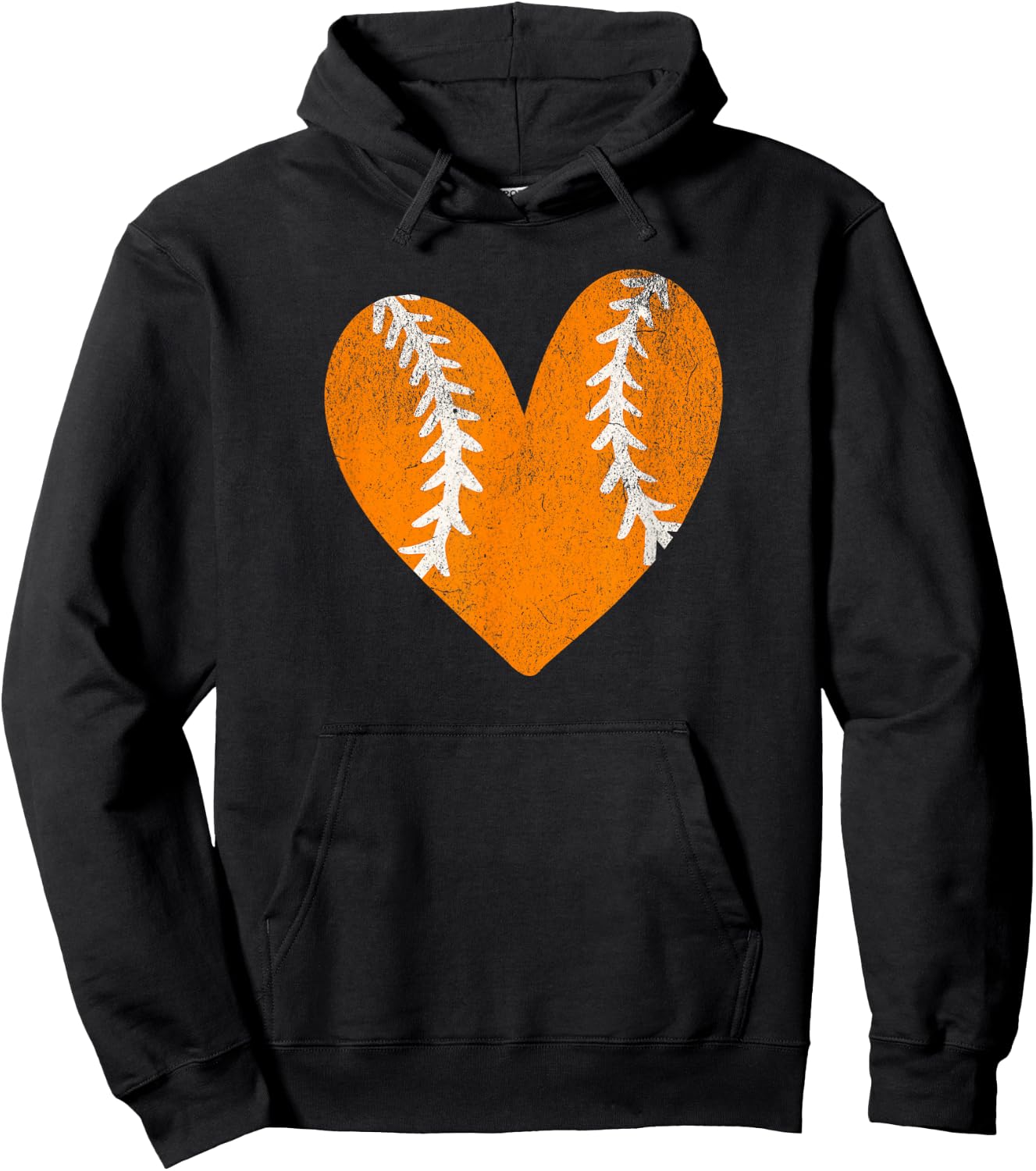 Tennessee Loves Baseball TN Orange Volunteer State Baseball Hoodie - Hoodie | Black