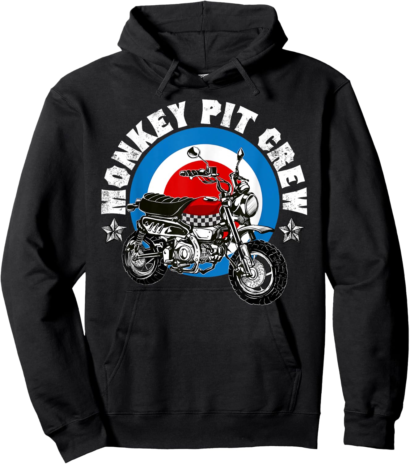 Monkey Bike Pit Crew logo Hoodie - Hoodie | Black