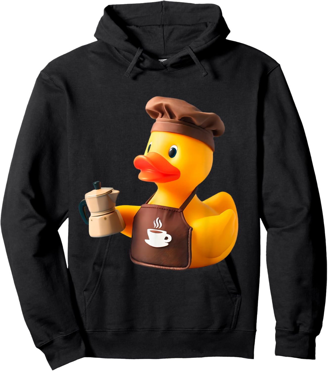 Rubber Duck Barista Hoodie - Hoodie | Black