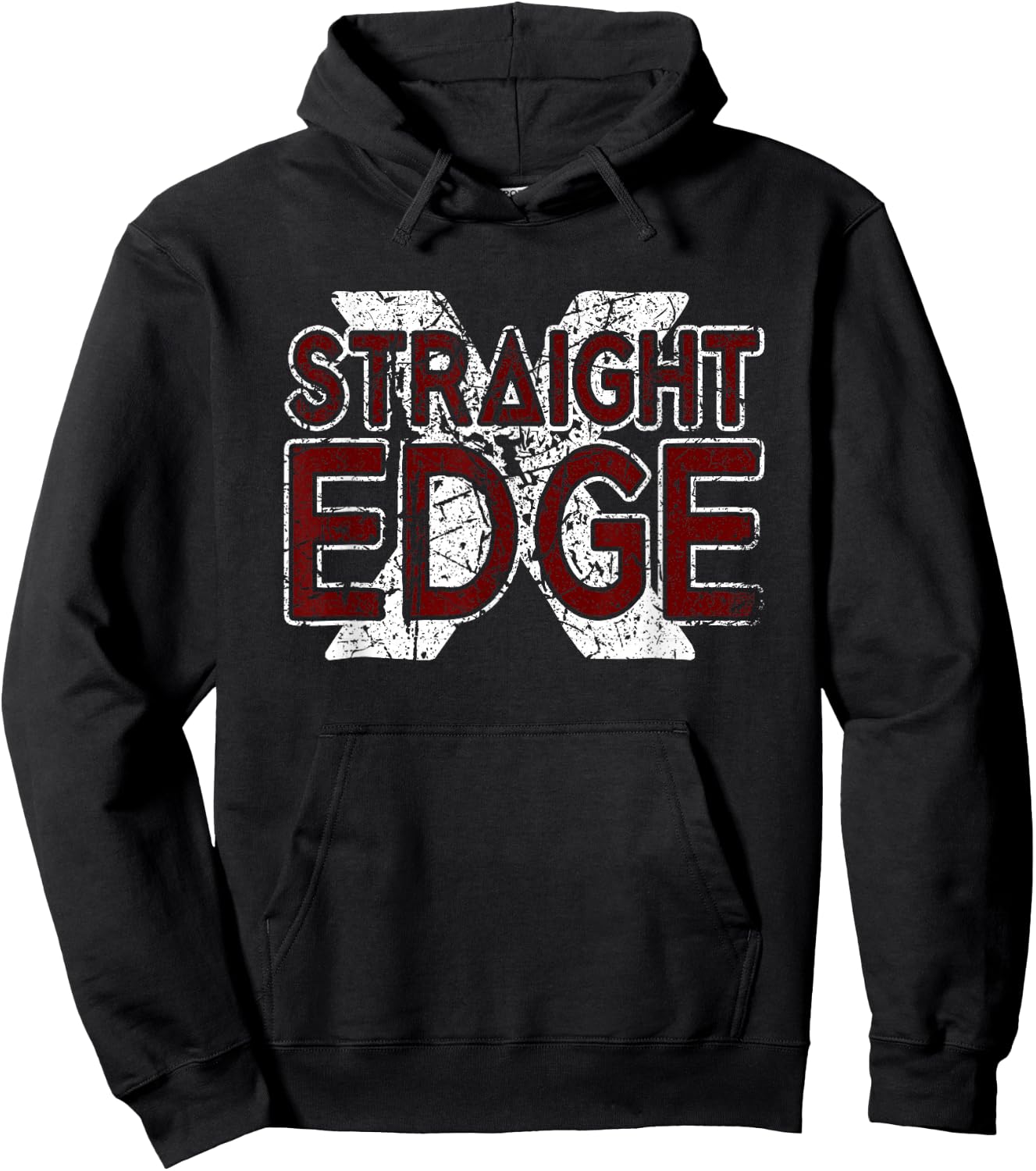 Straight Edge Saying Quote For Straight Edger Lifestyle XXX Hoodie - Hoodie | Black