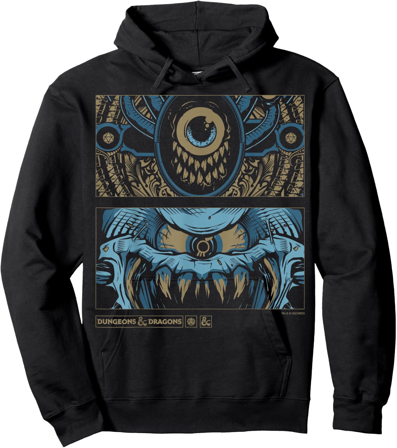 Dungeons & Dragons Beholder Panels Hoodie - Hoodie | Black