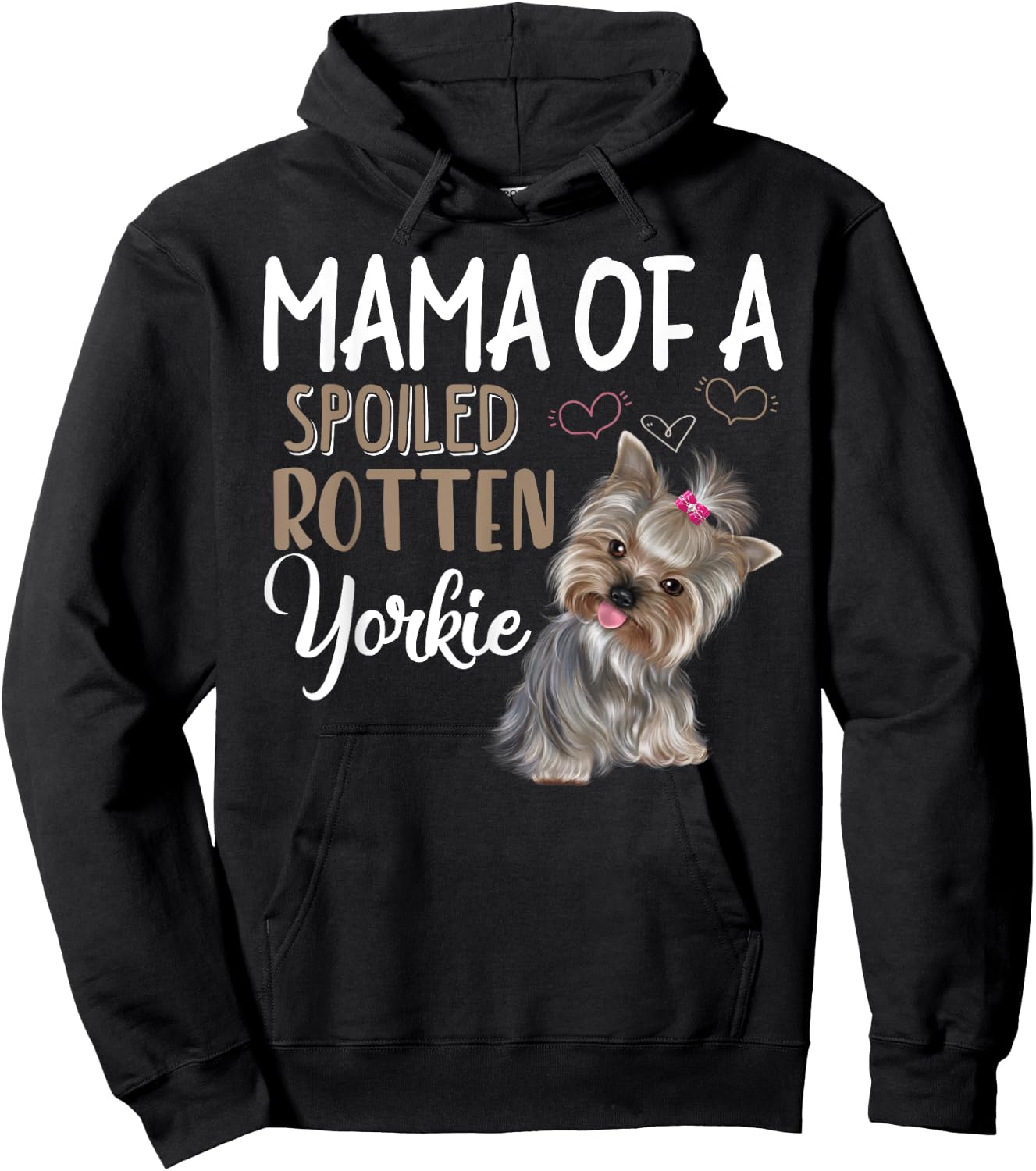 Yorkie Dog Shirt - Yorkie Mom, Dog Lover Gift Hoodie - Hoodie | Black