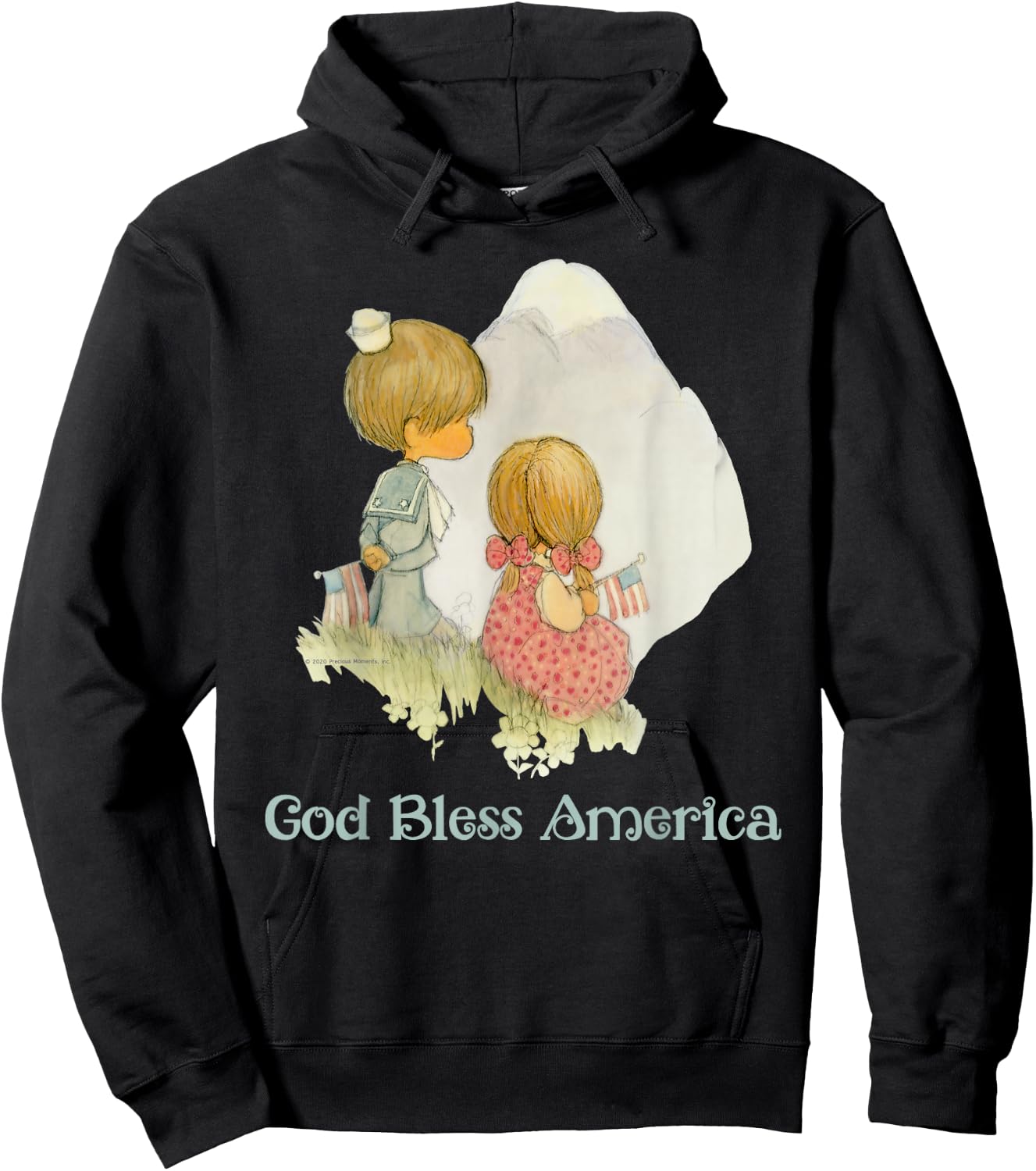 Precious Moments God Bless America Hoodie - Hoodie | Black