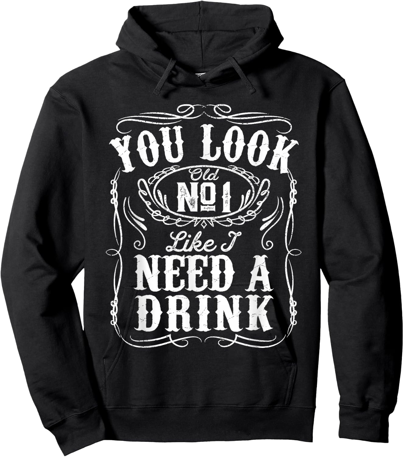 You Look Like I Need A Drink Funny Beer Drinking Music Gift Hoodie - Hoodie | Black