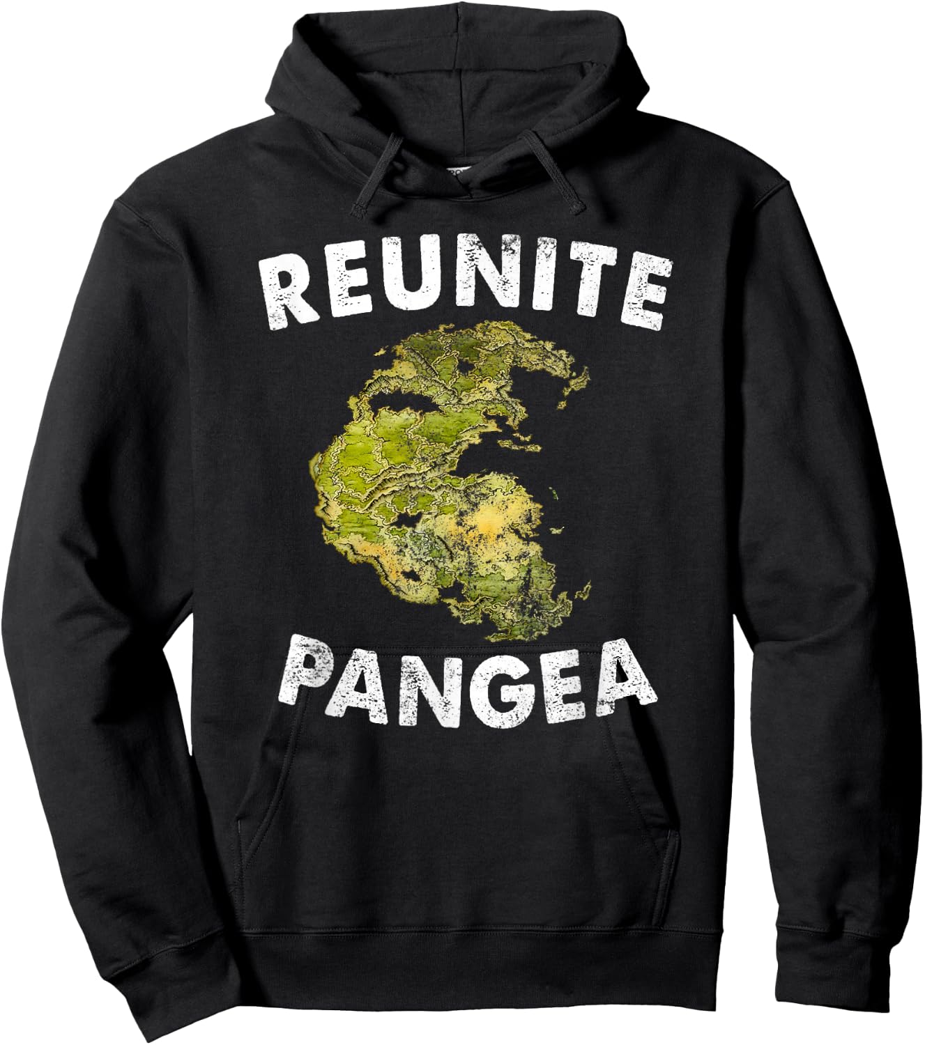 Reunite Pangea - Funny Geology Vintage Geologist Hoodie - Hoodie | Black