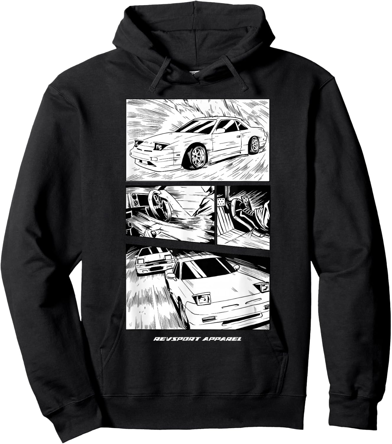 240sx Manga Hoodie - Hoodie | Black