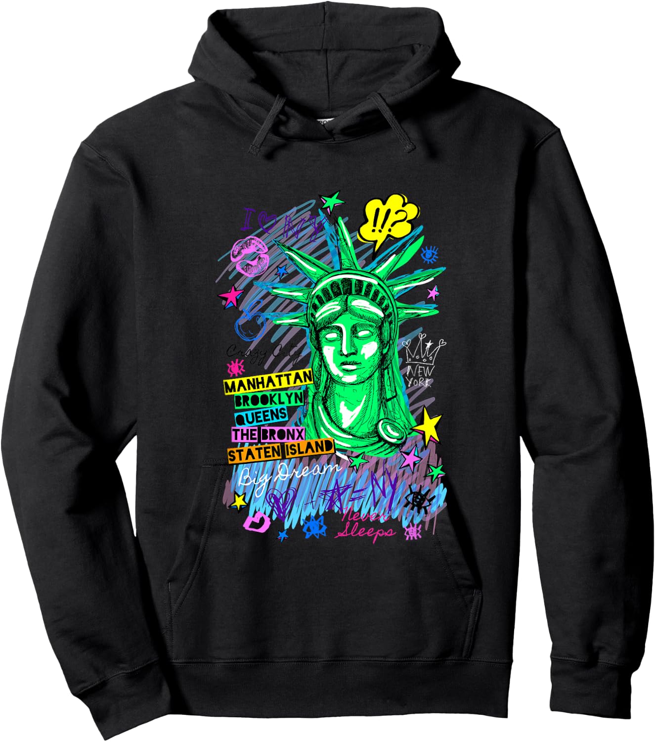 I Love NY Hoodie - Hoodie | Black