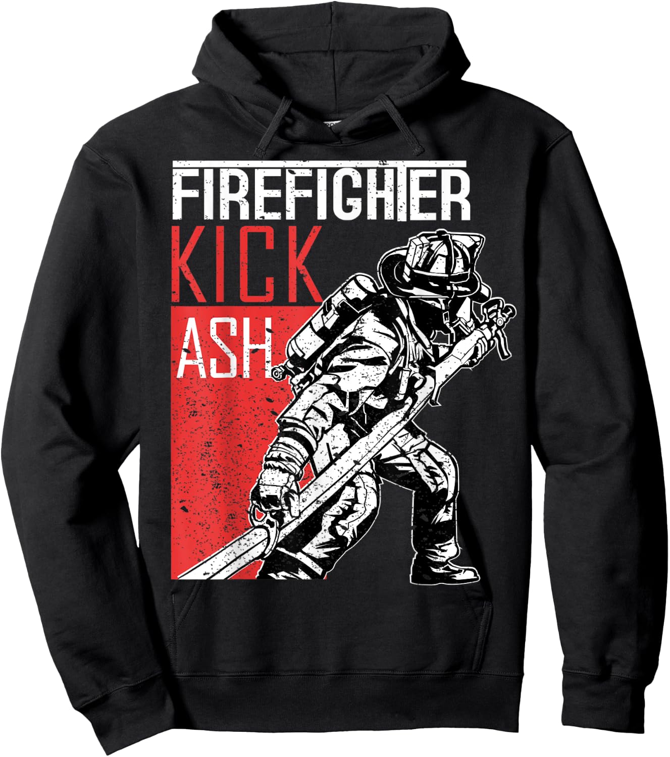 Firefighter Kick Ash Fireman Hoodie - Hoodie | Black