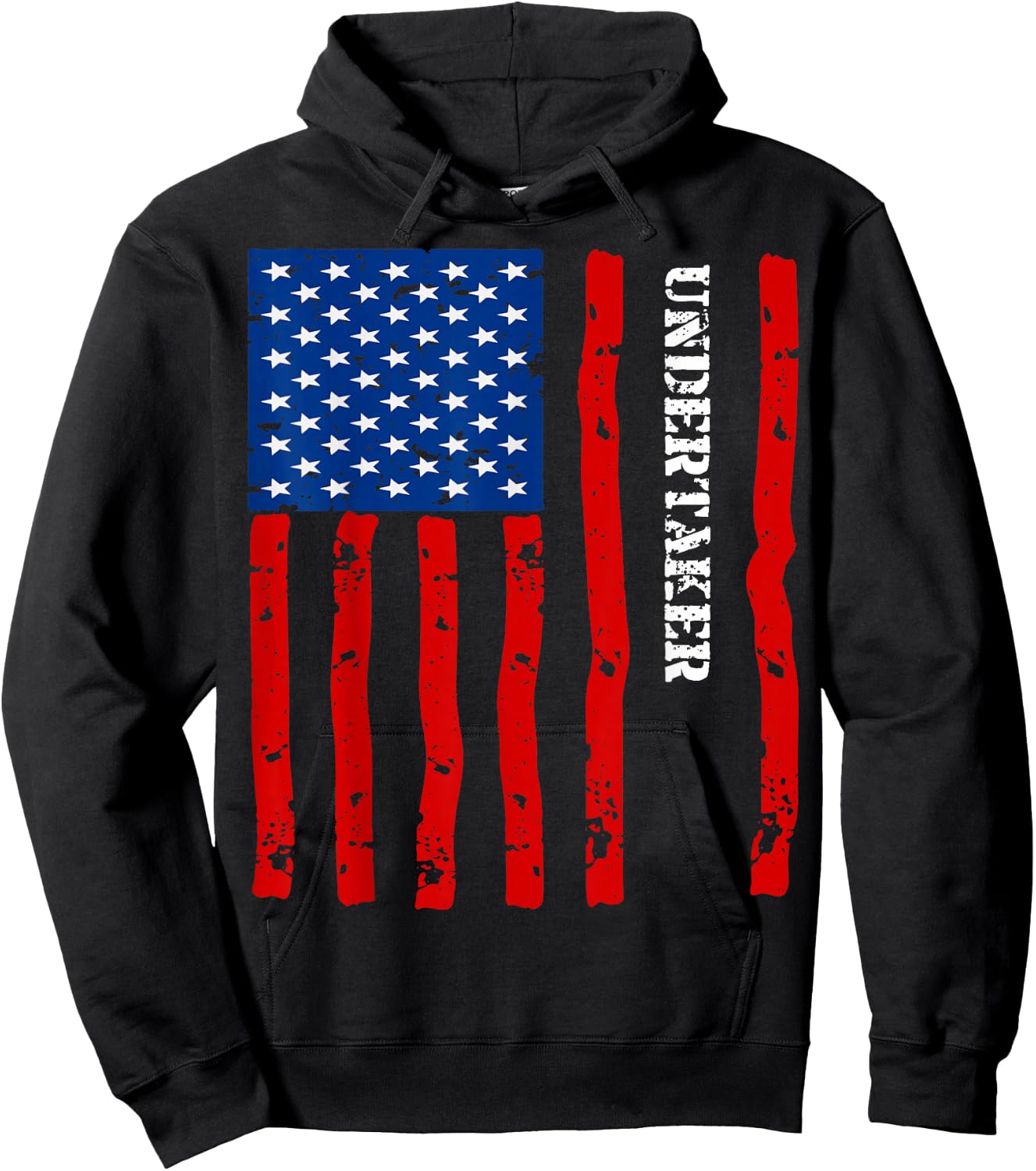 Cool Undertaker Accessories Things Stuff USA Flag Hoodie - Hoodie | Black