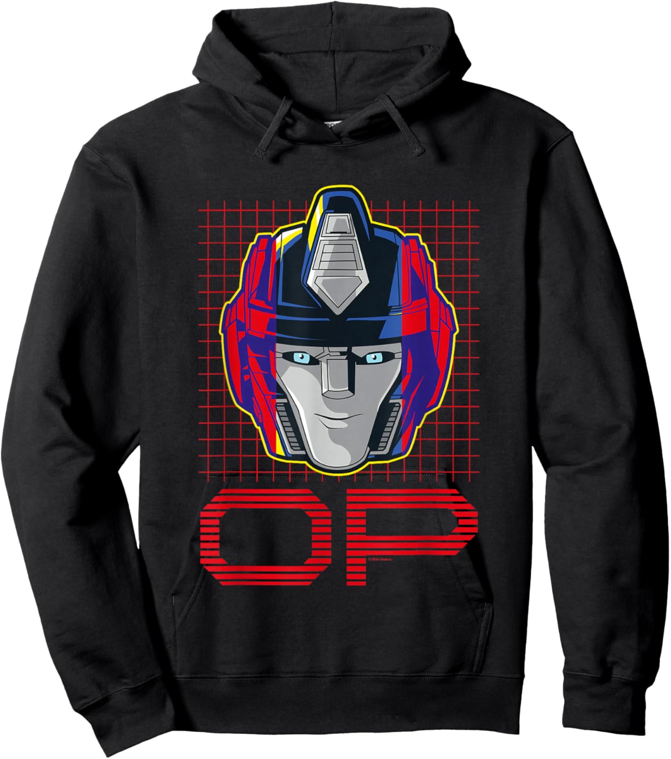 Transformers One Orion Pax Optimus Prime Face Poster Hoodie - Hoodie | Black