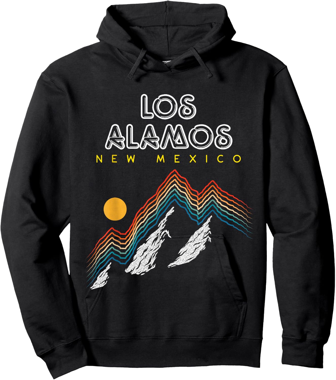 Los Alamos New Mexico - USA Ski 1980s Retro Hoodie - Hoodie | Black