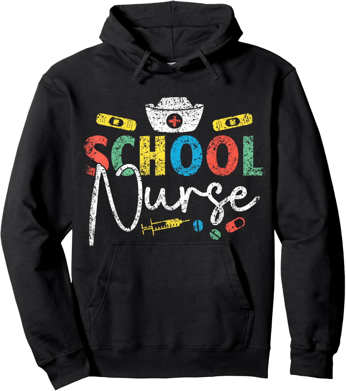 School Nurse Nurses Job Nursing School Hoodie - Hoodie | Black