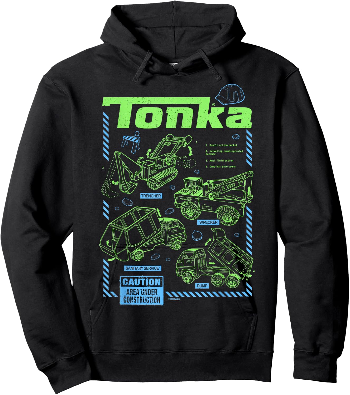 Tonka Truck Schematics Hoodie - Hoodie | Black