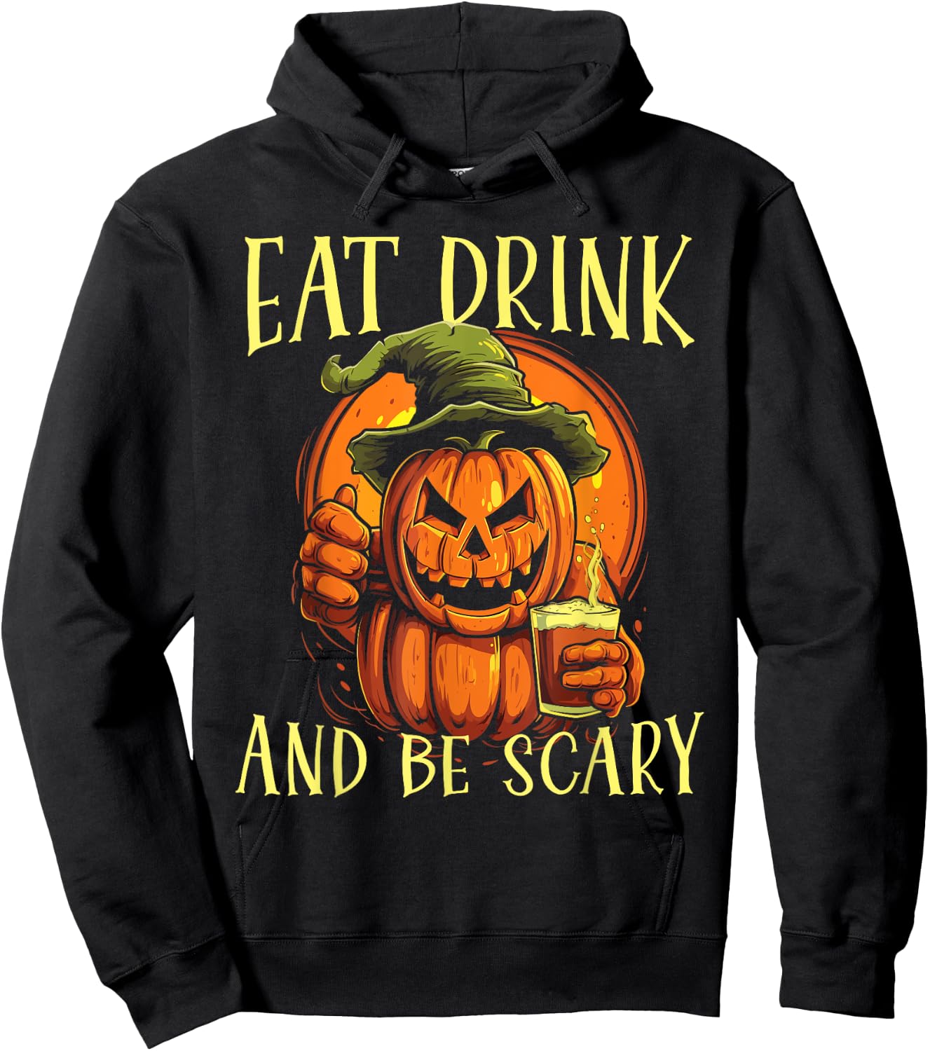 Halloween Beer Drinker Trick Or Treat Spooky Alcoholic Hoodie - Hoodie | Black