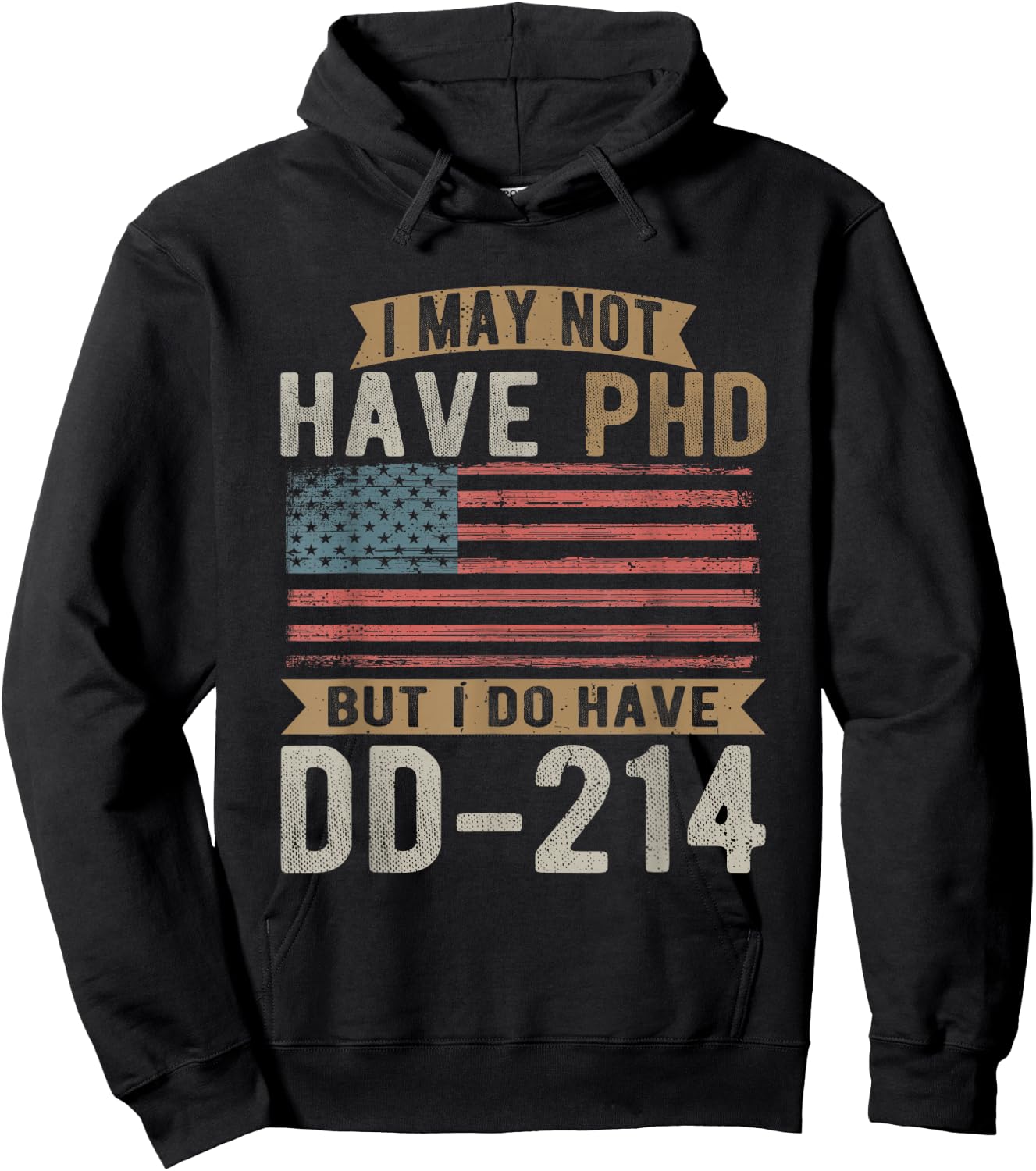 US Veteran, DD-214, Funny Army, Vietnam Veteran Hoodie - Hoodie | Black