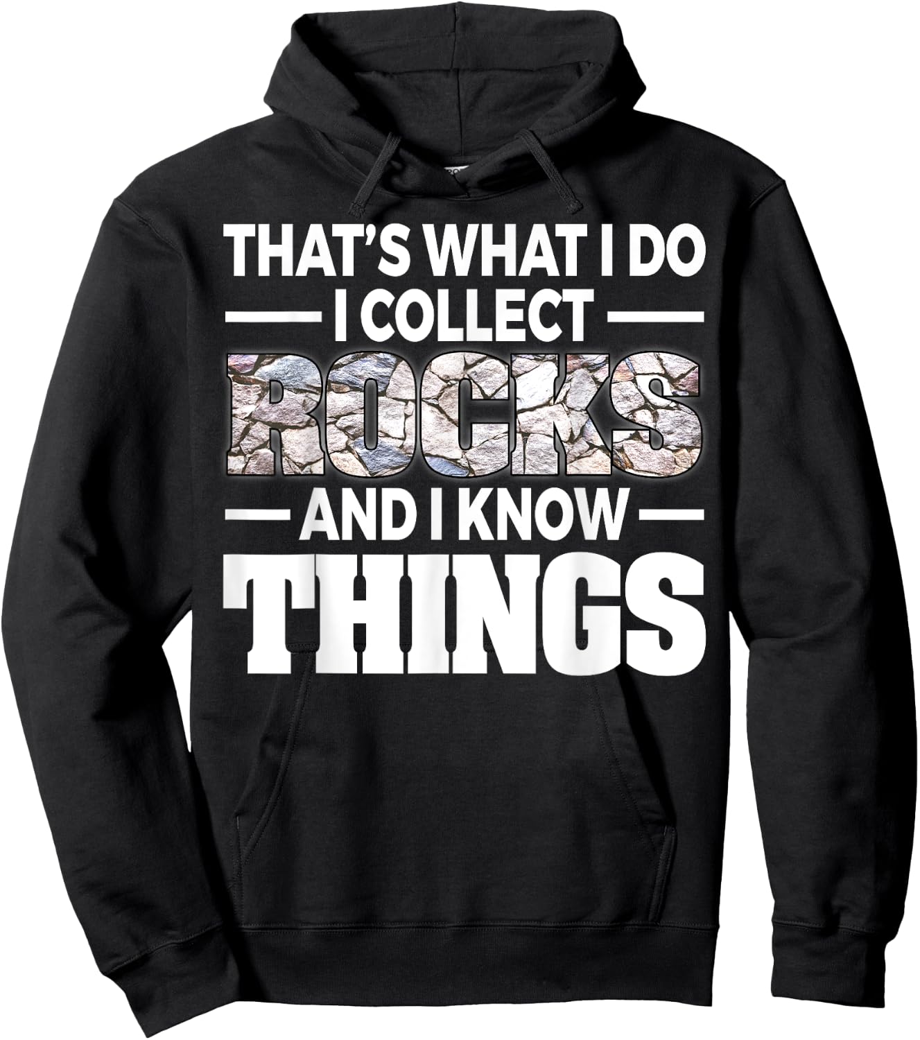 Funny Rock Collecting Gift Rockhound Men Women Geology Lover Hoodie - Hoodie | Black