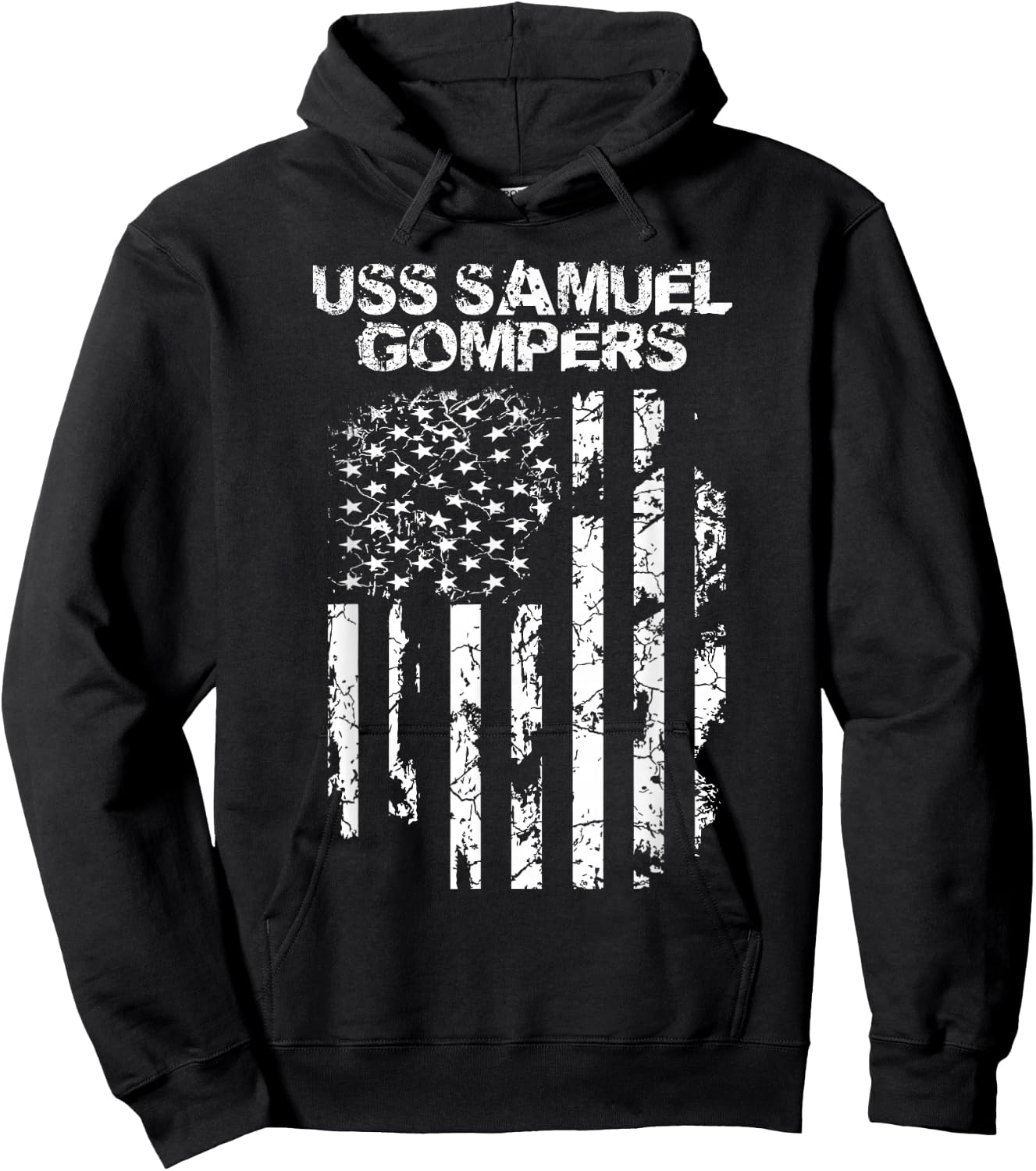 USS Samuel Gompers Veteran Hoodie - Hoodie | Black