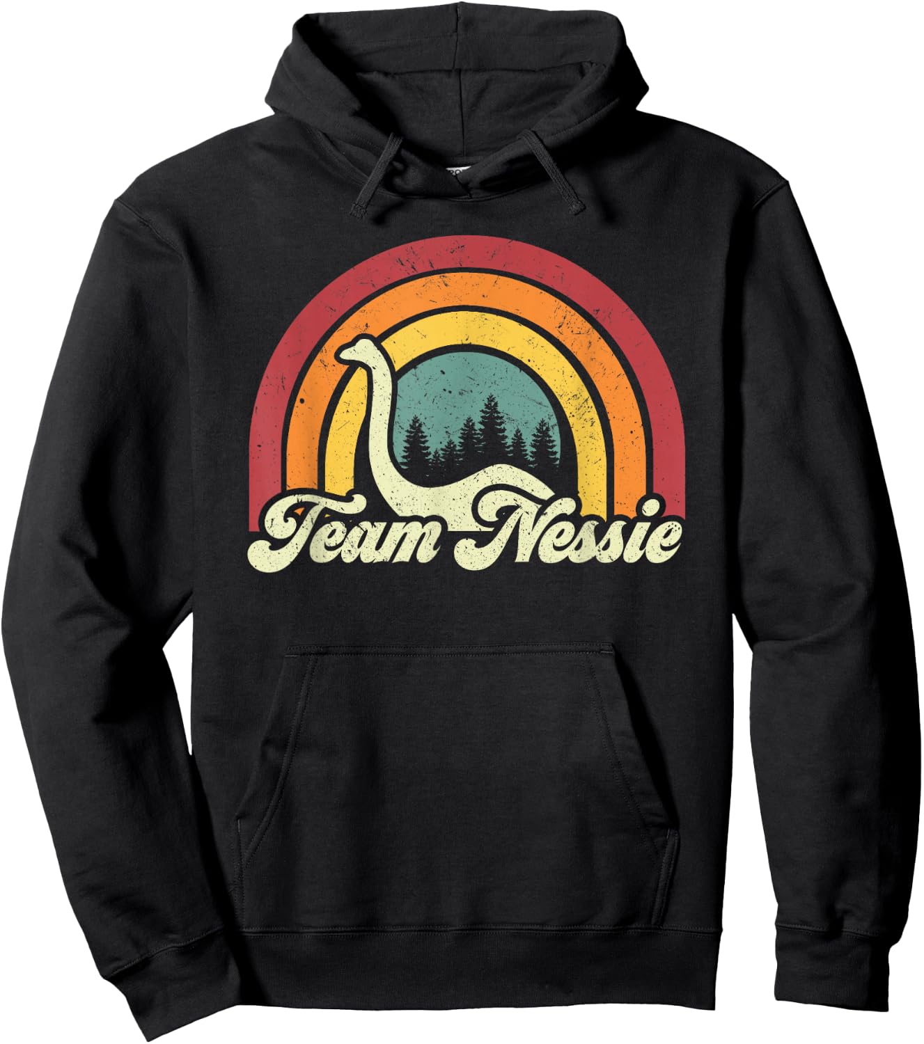 Loch Ness Monster Team Nessie Retro Cryptozoology Hoodie - Hoodie | Black