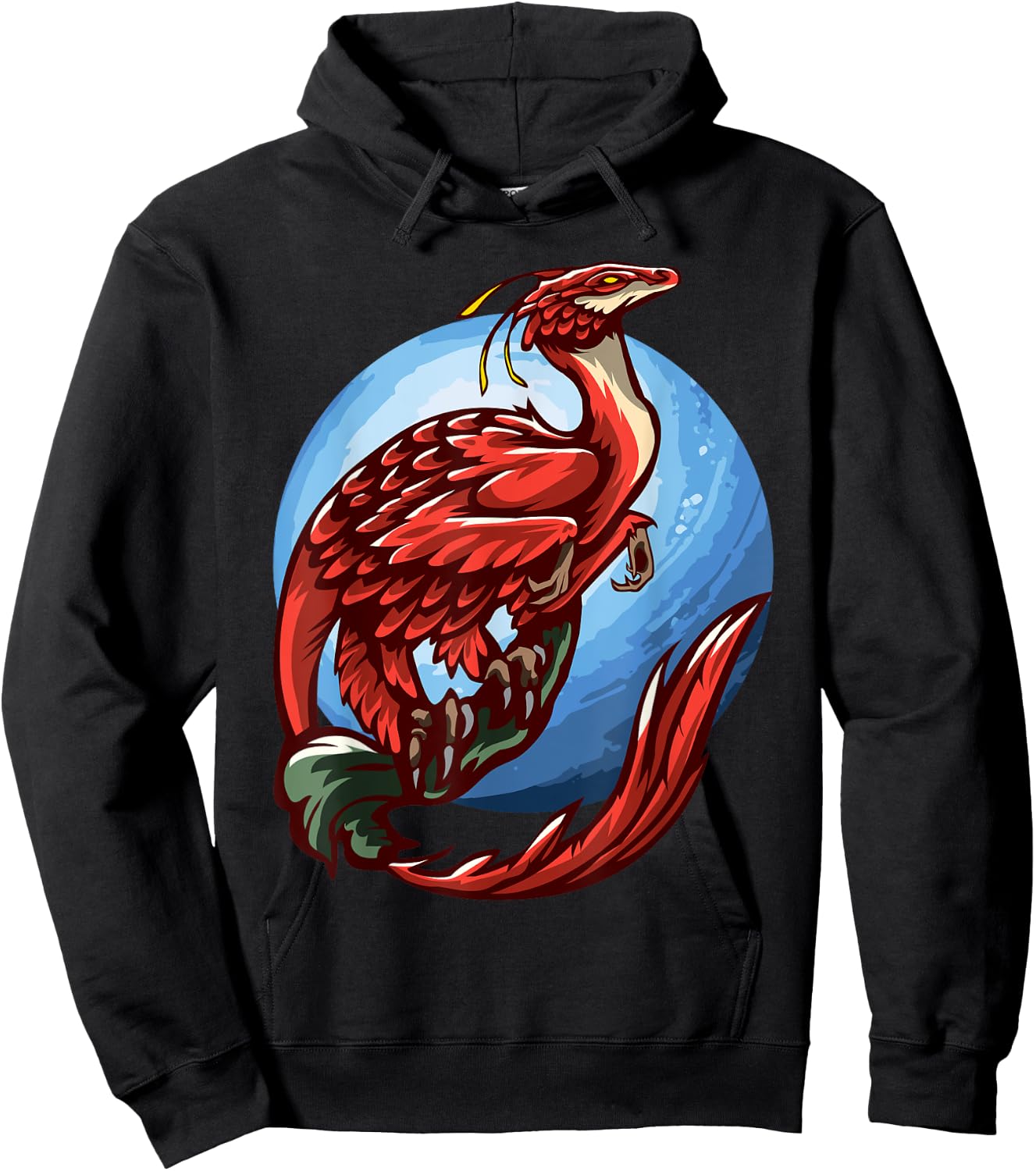 Raptor Bird Dinosaur Prehistoric Animal Fantasy Evolution Hoodie - Hoodie | Black