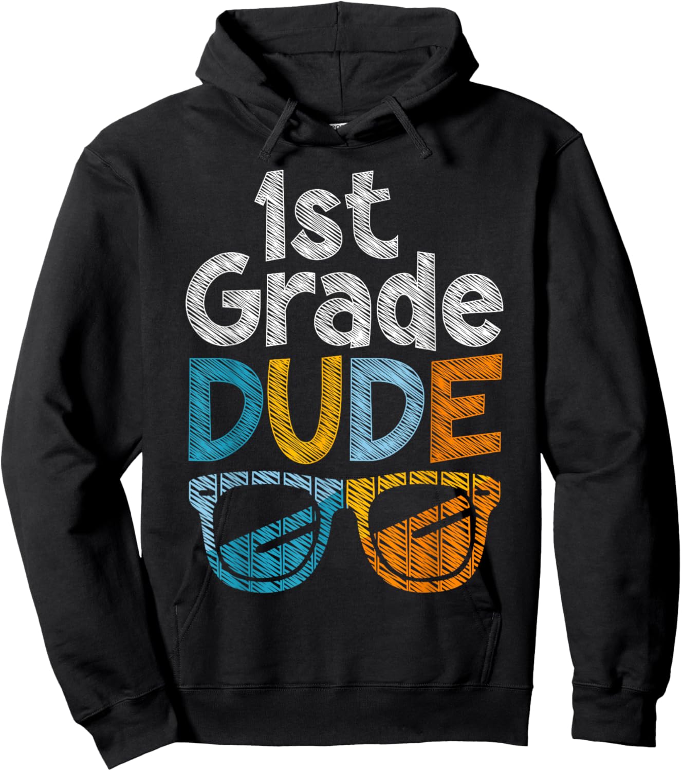 1st Grade Dude Back To School First Grade student Hoodie - Hoodie | Black
