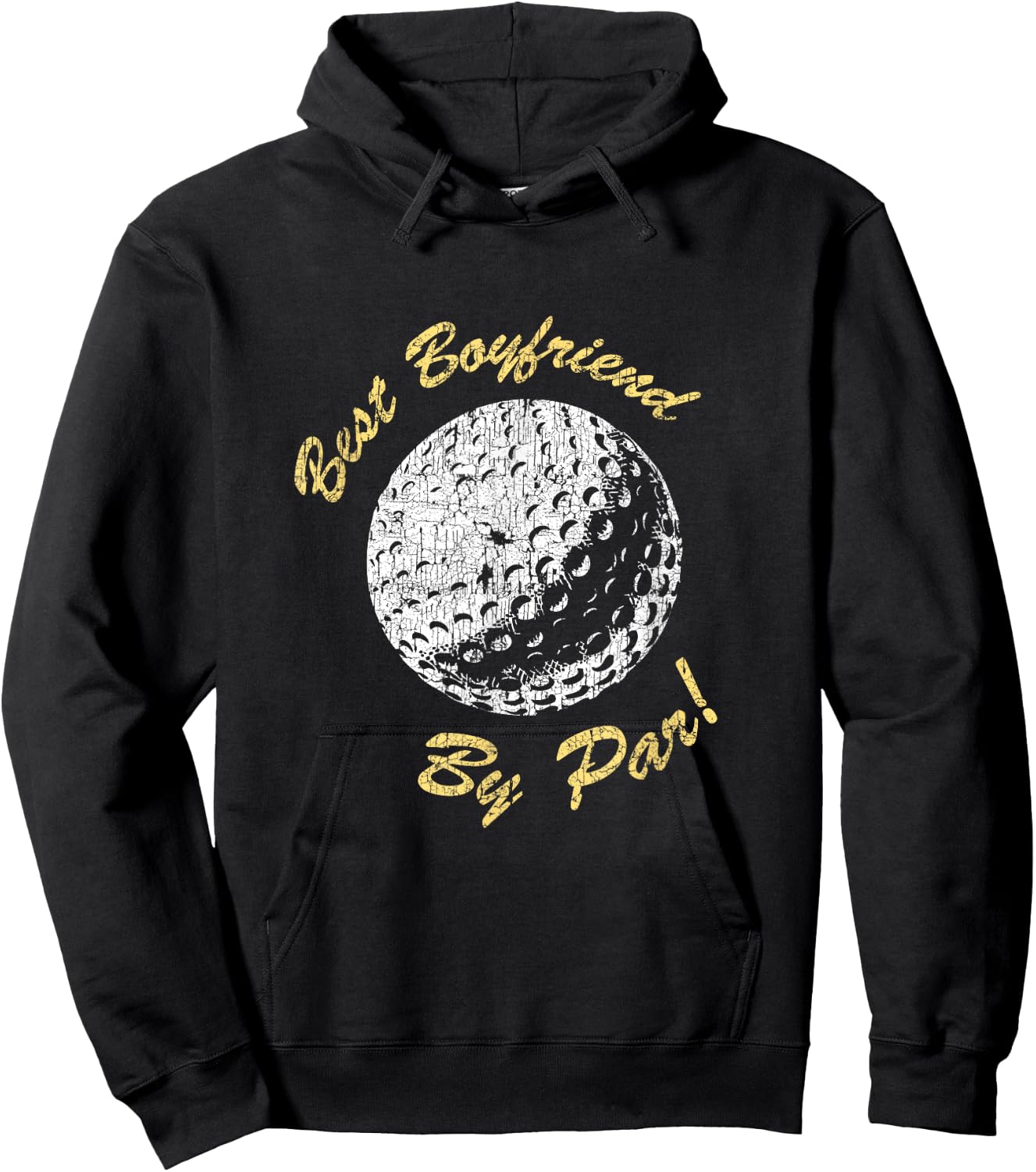 Best Boyfriend By Par Funny Golf Lover Gifts Golfer Pun Hoodie - Hoodie | Black