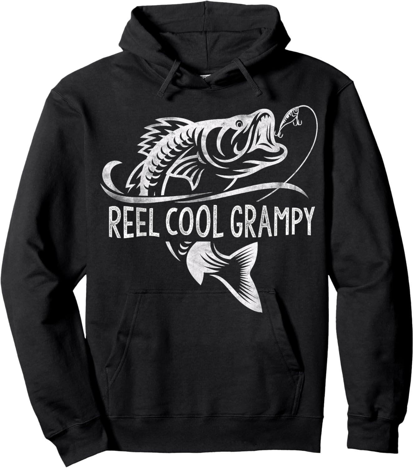Reel Cool Grampy Fishing Gifts Grampy Father's Day Hoodie - Hoodie | Black