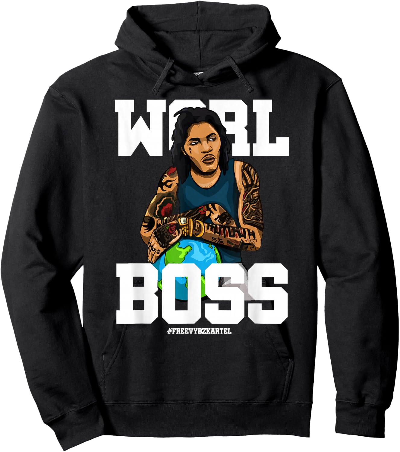 Free Worl Boss! Kartel Music Lover Gift Hoodie - Hoodie | Black