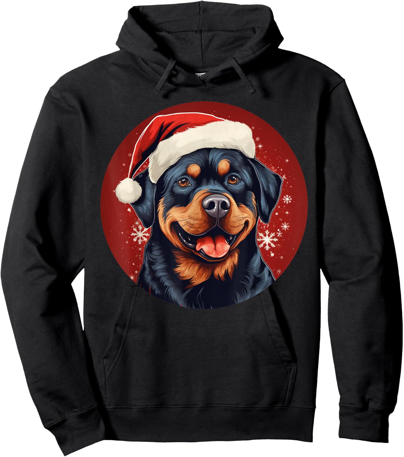 Rottweiler Mom Dad Xmas Gift Rottie Dog Lovers Christmas Women Kids Hoodie - Hoodie | Black