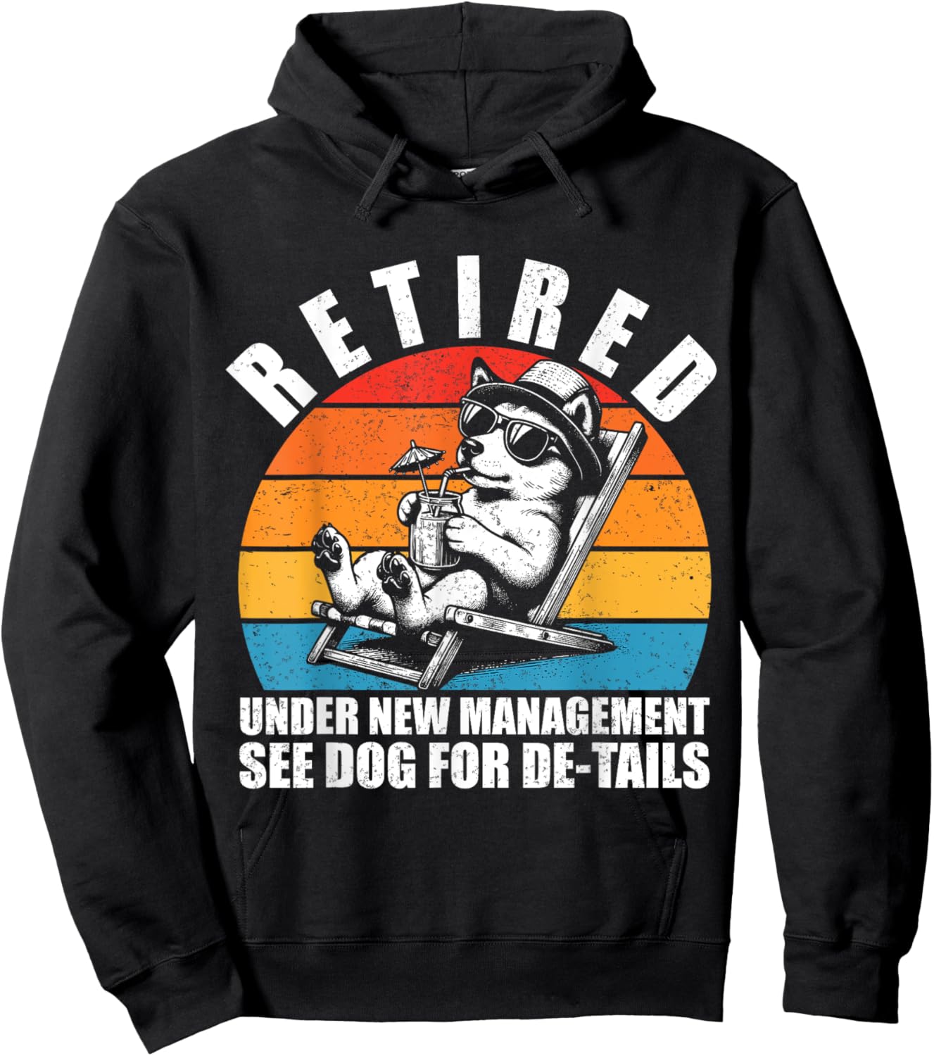 Retired Under New Management See Dog For Details. Retirement Hoodie - Hoodie | Black