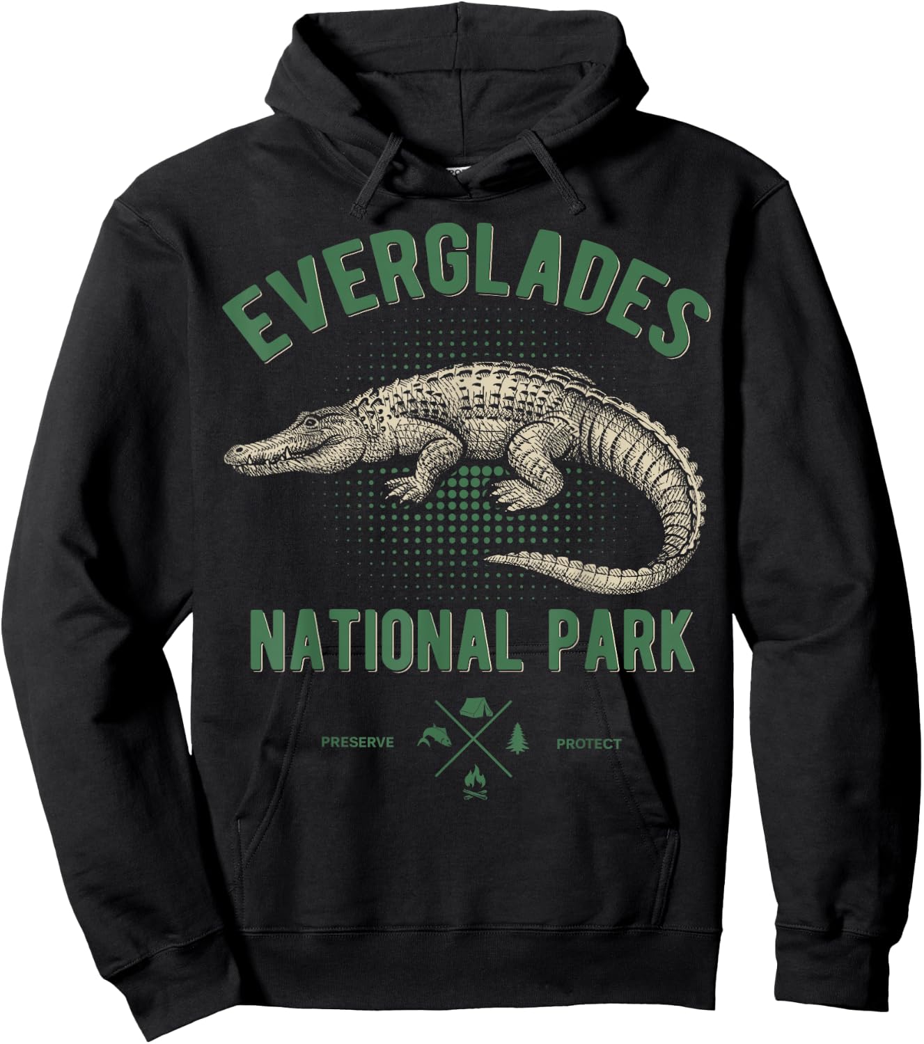 Everglades National Park Shirt, US Nationalpark Florida Hoodie - Hoodie | Black