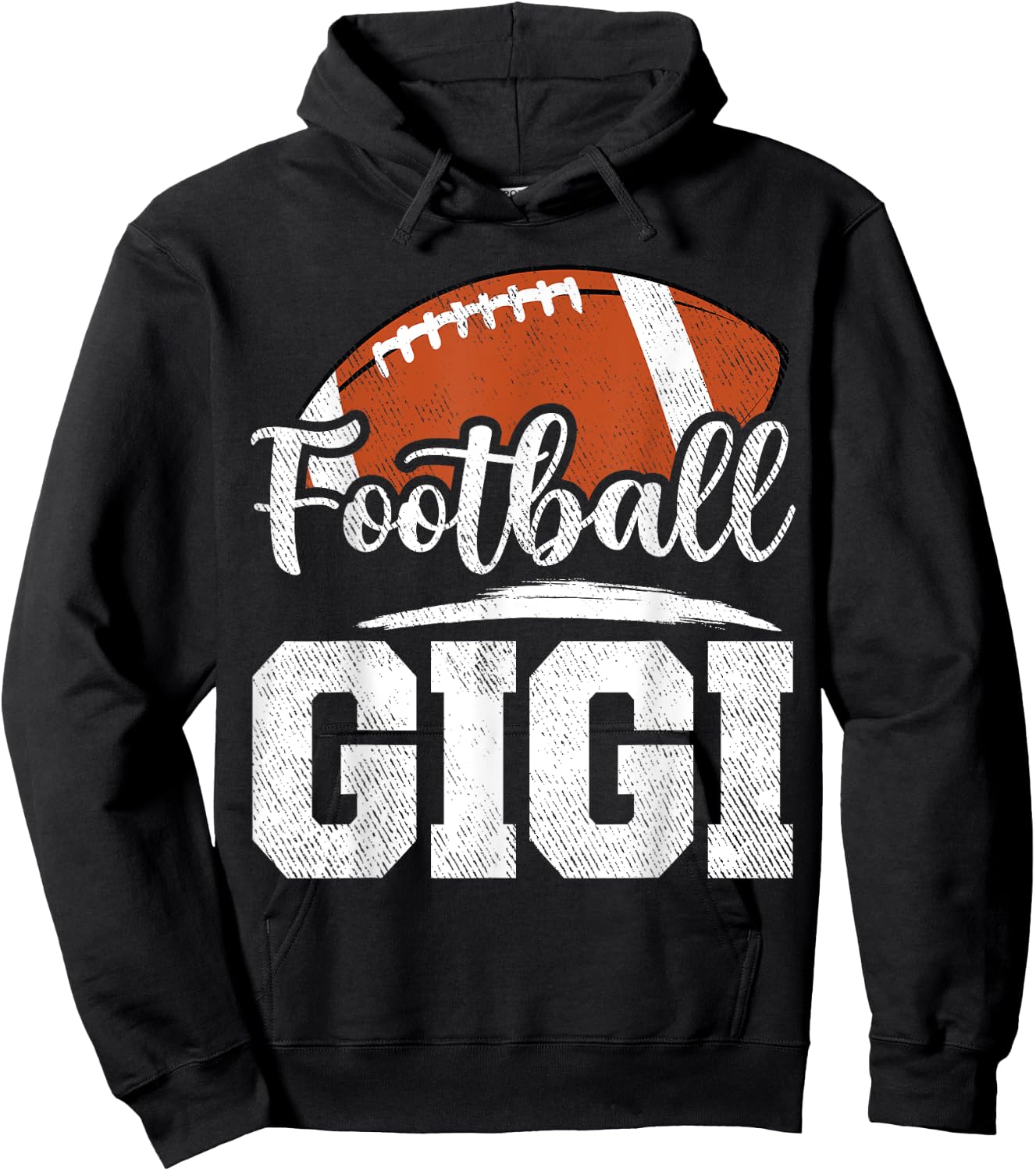 Football Gigi Football Player Game Day Mother's Day Hoodie - Hoodie | Black