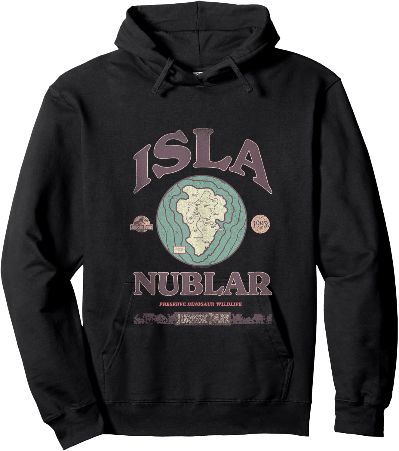 Jurassic Park Isla Nublar Tour 1993 Hoodie - Hoodie | Black