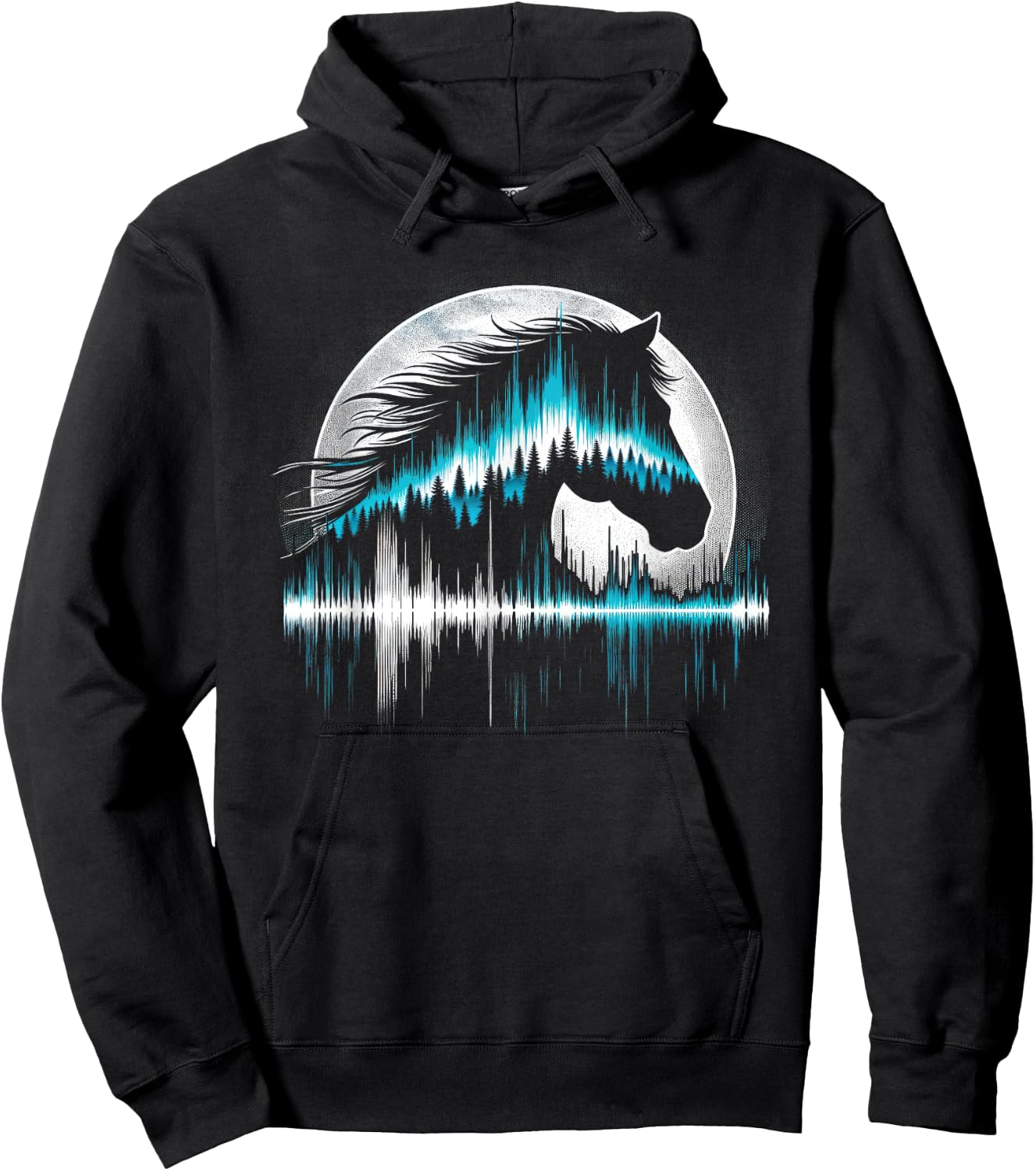 Horse Shirt Teens Girls Men Horse Lovers Graphic Hoodie - Hoodie | Black