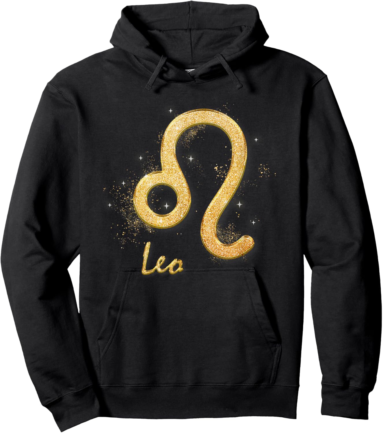 Leo Golden Sign Zodiac July August Birthday Hoodie - Hoodie | Black