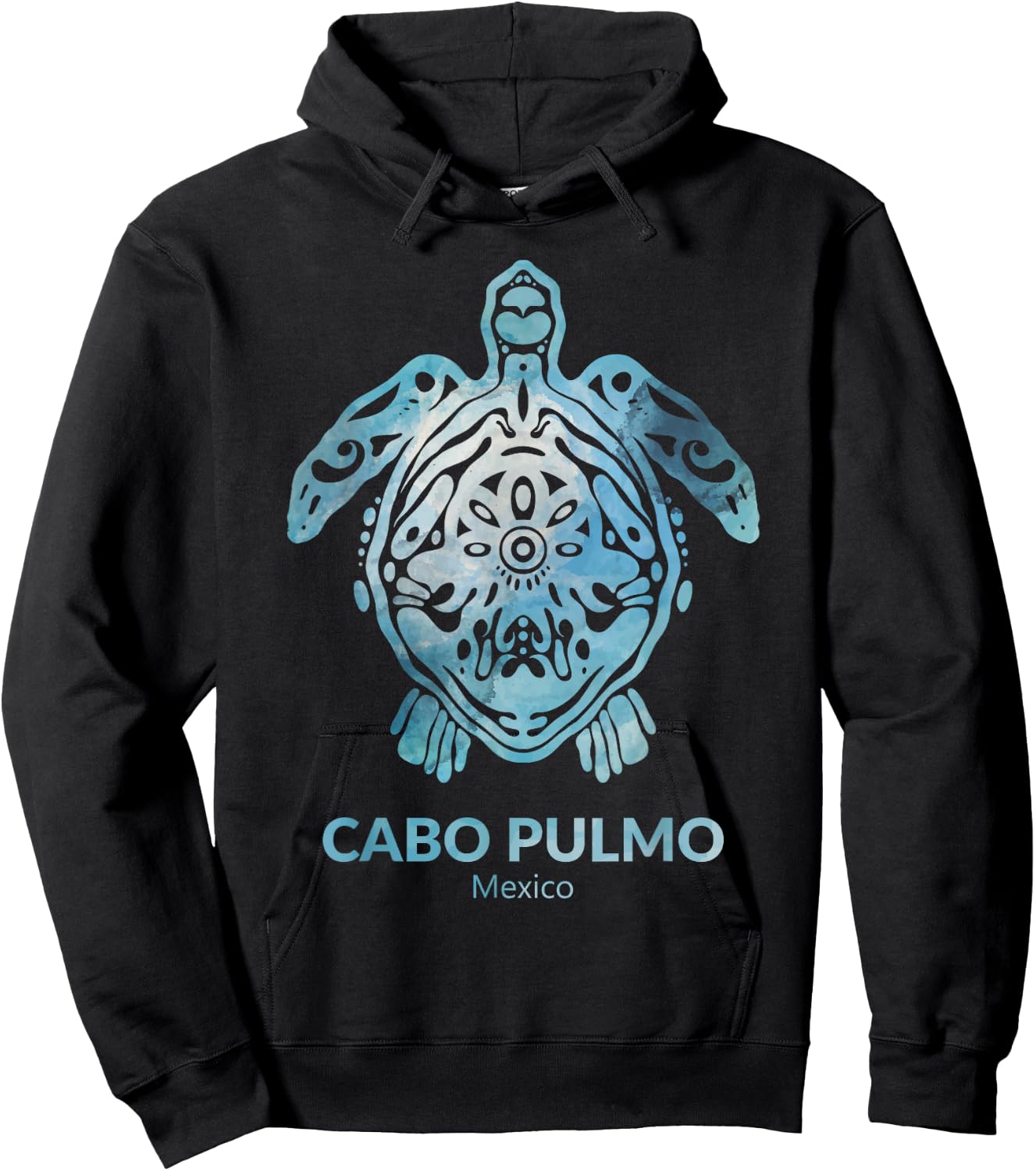 Cabo-Pulmo Mexico Sea Turtle Ocean Souvenir Hoodie - Hoodie | Black