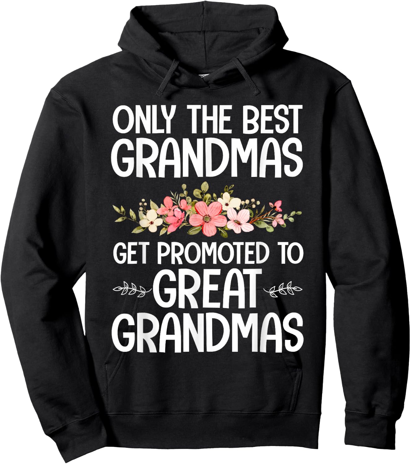 Best Great Grandma Art For Grandma Women Great Grandmother Hoodie - Hoodie | Black