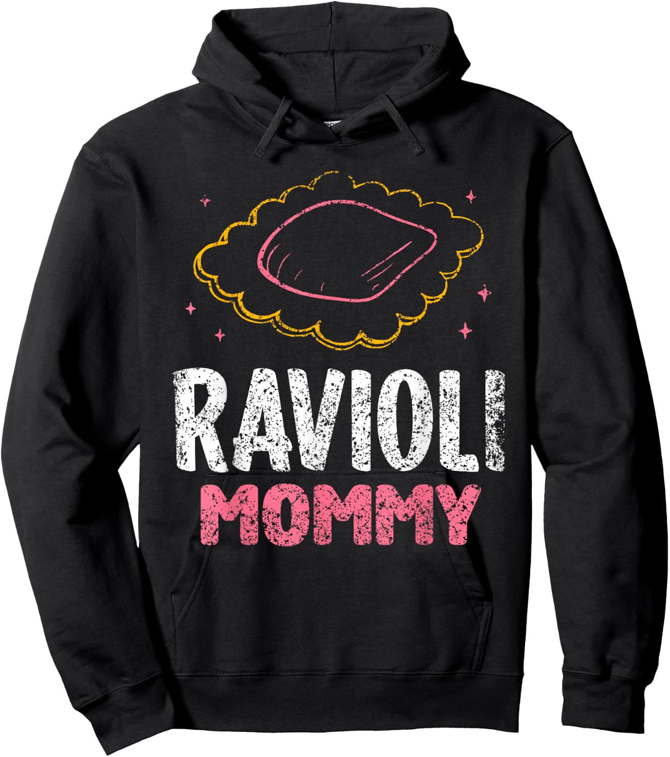 Ravioli Mommy Cute Lover Pasta Raviolis Ravioli Mom Mother Hoodie - Hoodie | Black